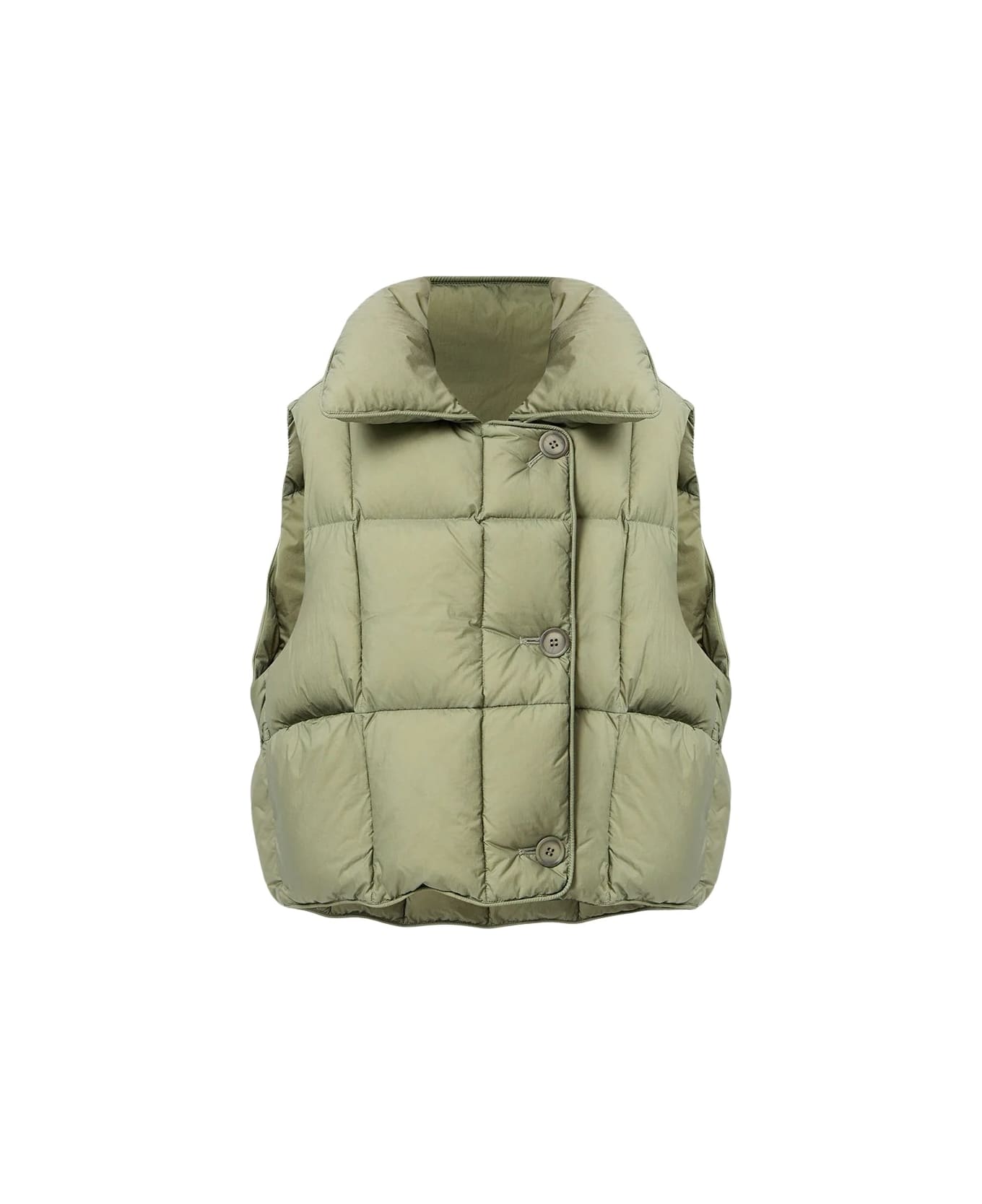 IENKI IENKI Cozy Cloud Vest - Micro Olive Green