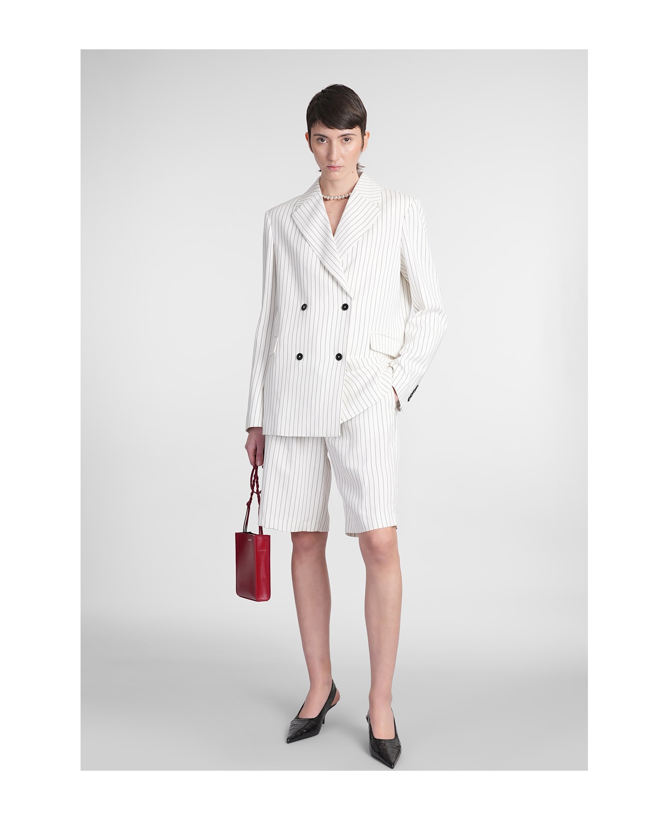 Loulou Studio Fedora Blazer In White Viscose - white