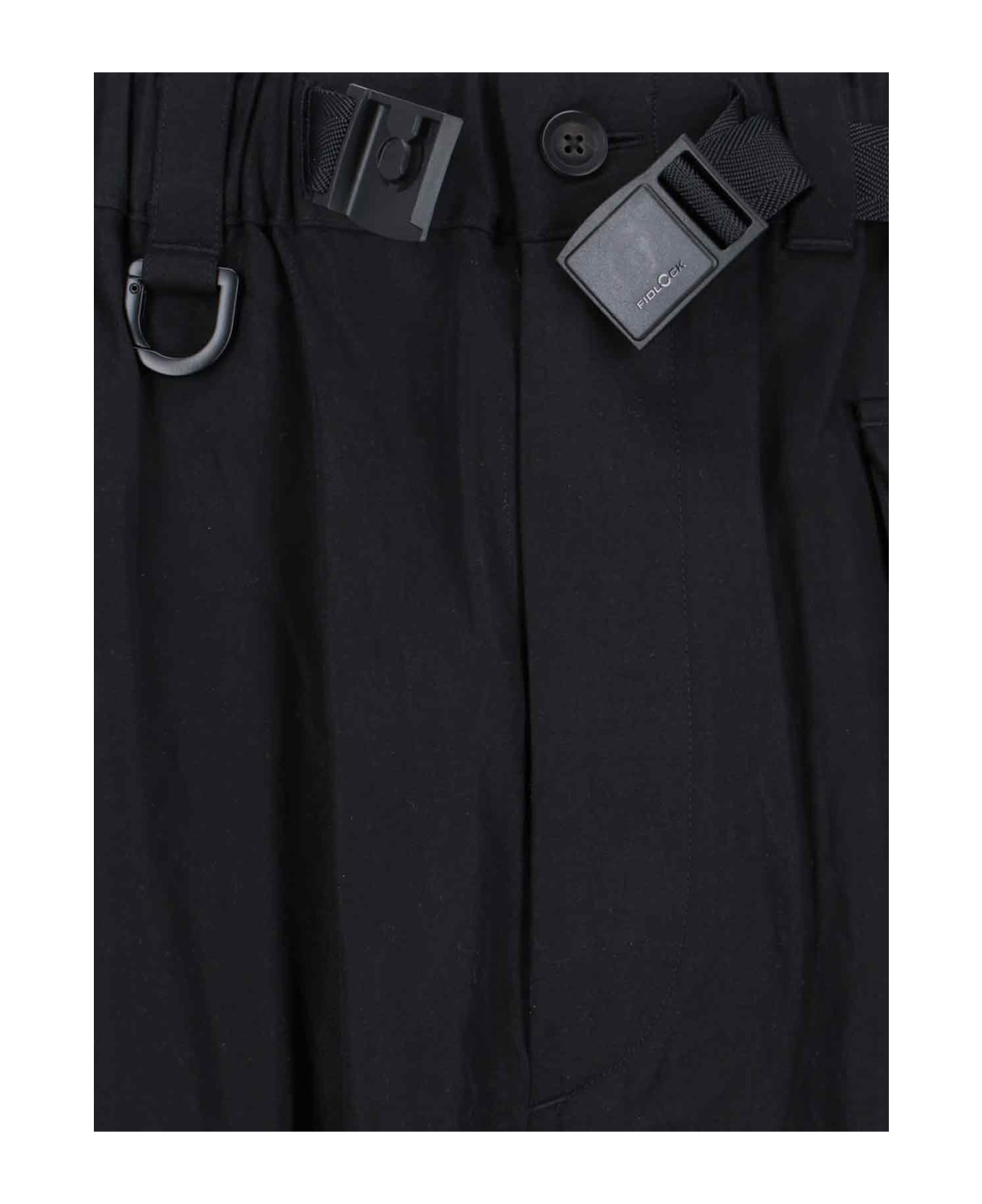 Y-3 'pn' Cargo Pants - Black