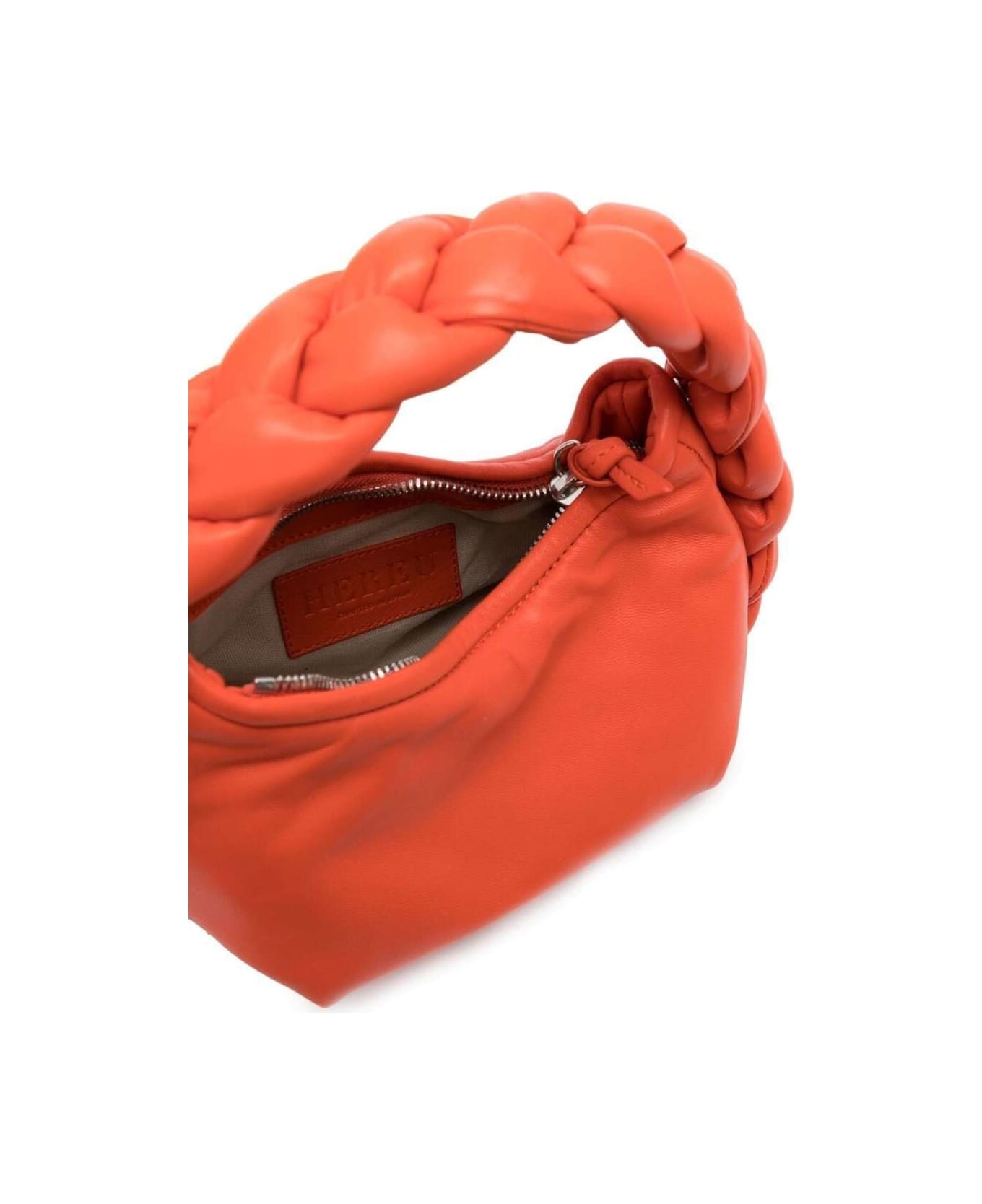 Hereu Orange Mini Espiga Shoulder Bag In Lamb Leather Woman - Orange
