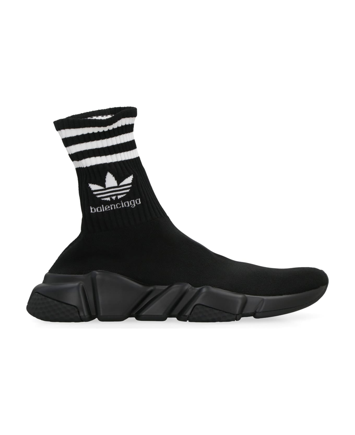 Balenciaga X Adidas -speed Trainers Knitted Sock-sneakers - black