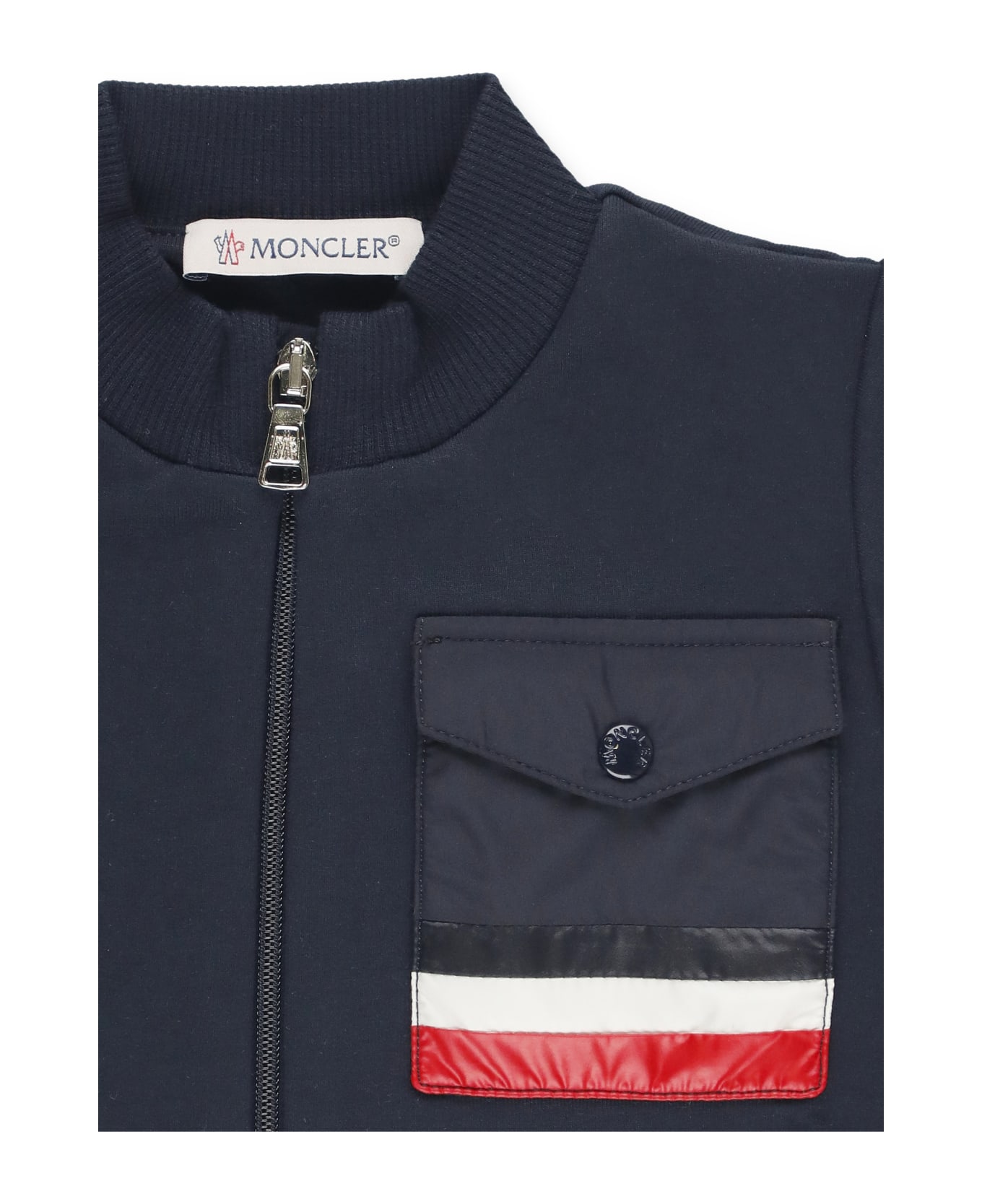 Moncler Two Pieces Jumpsuit With Logo - Blue