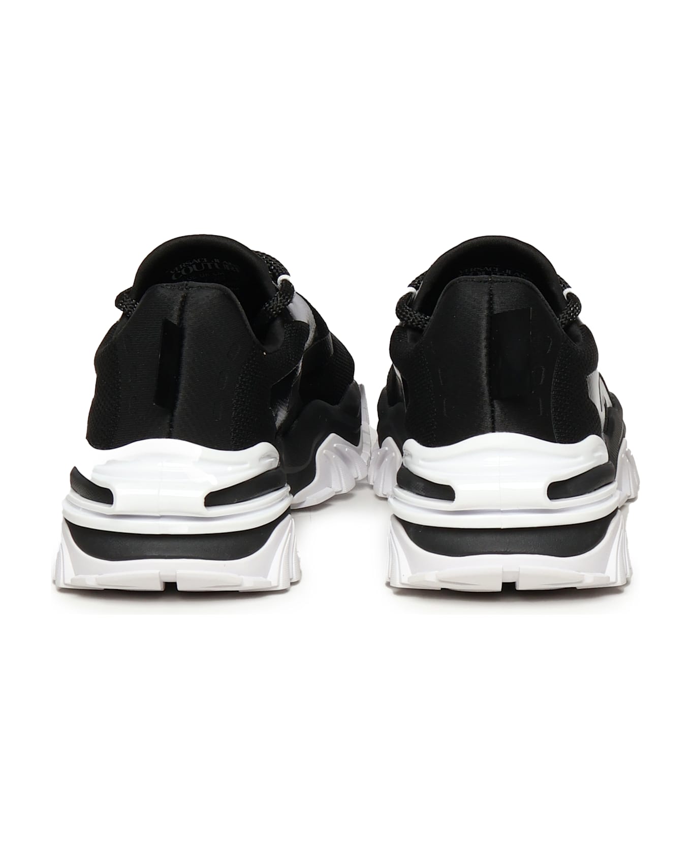 Versace Jeans Couture Two-tone Sneakers With Logo - Black スニーカー
