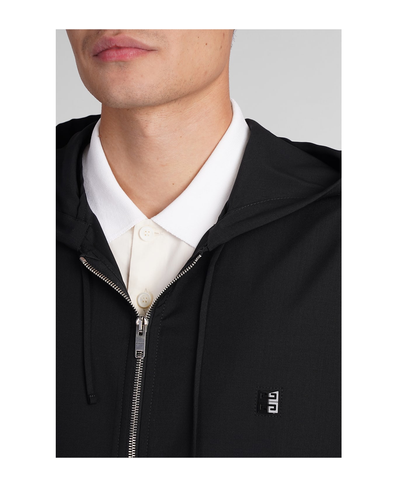 Givenchy Casual Jacket In Black Wool - black