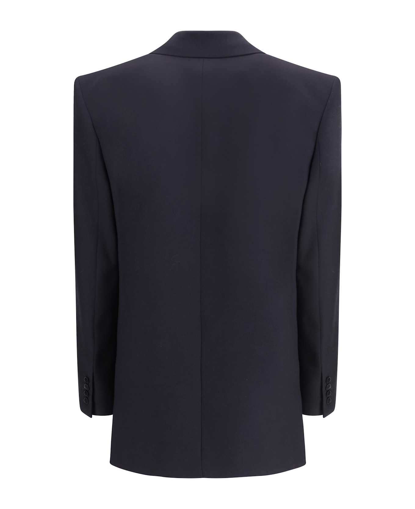 Saint Laurent Long Wool-gabardine Blazer