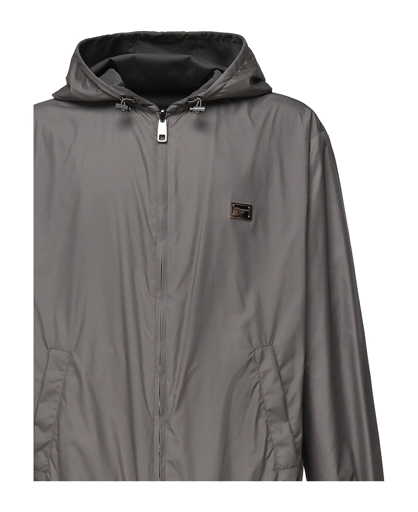 Dolce 
Gabbana Hooded Sports Jacket - Grey