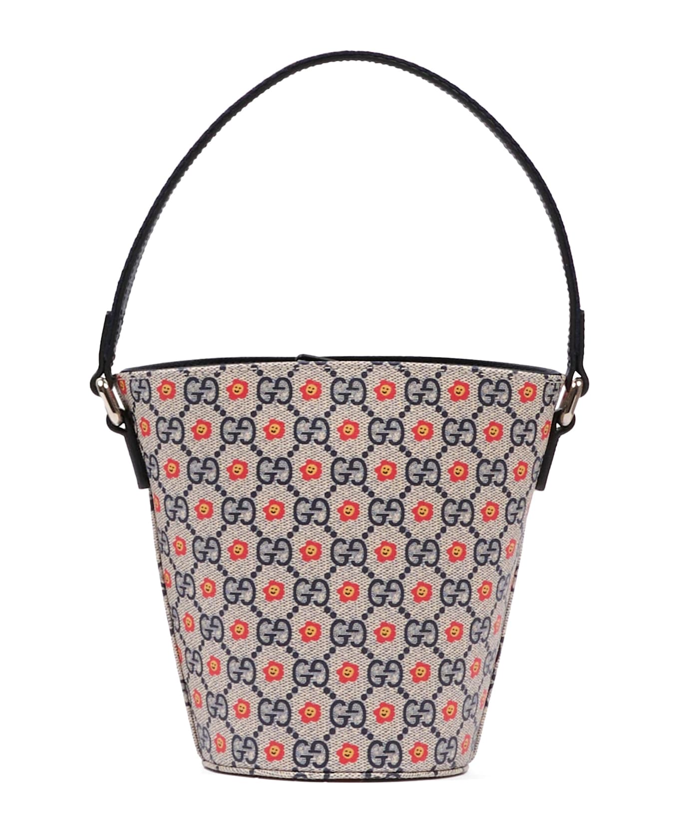 Gucci Blue Bag For Girl With Flowers - Blue