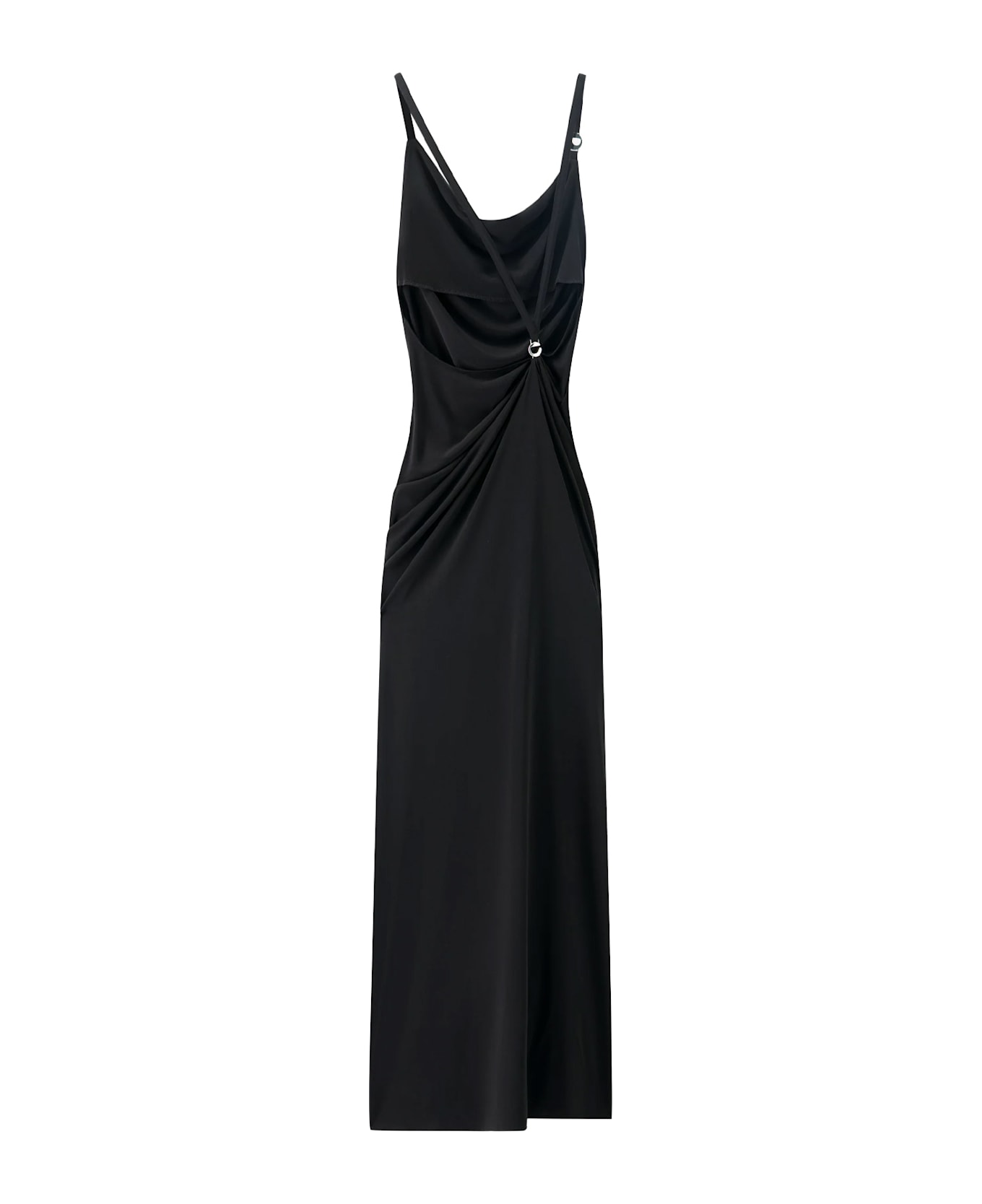 Coperni Stretch Fabric Long Dress - Black