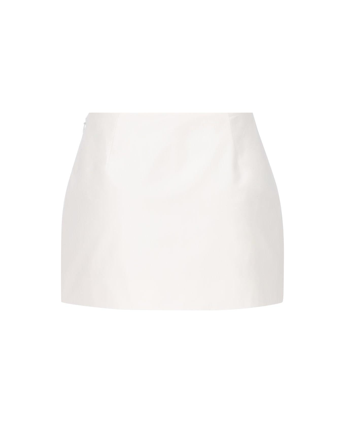Valentino High Waist Mini Skirt - White