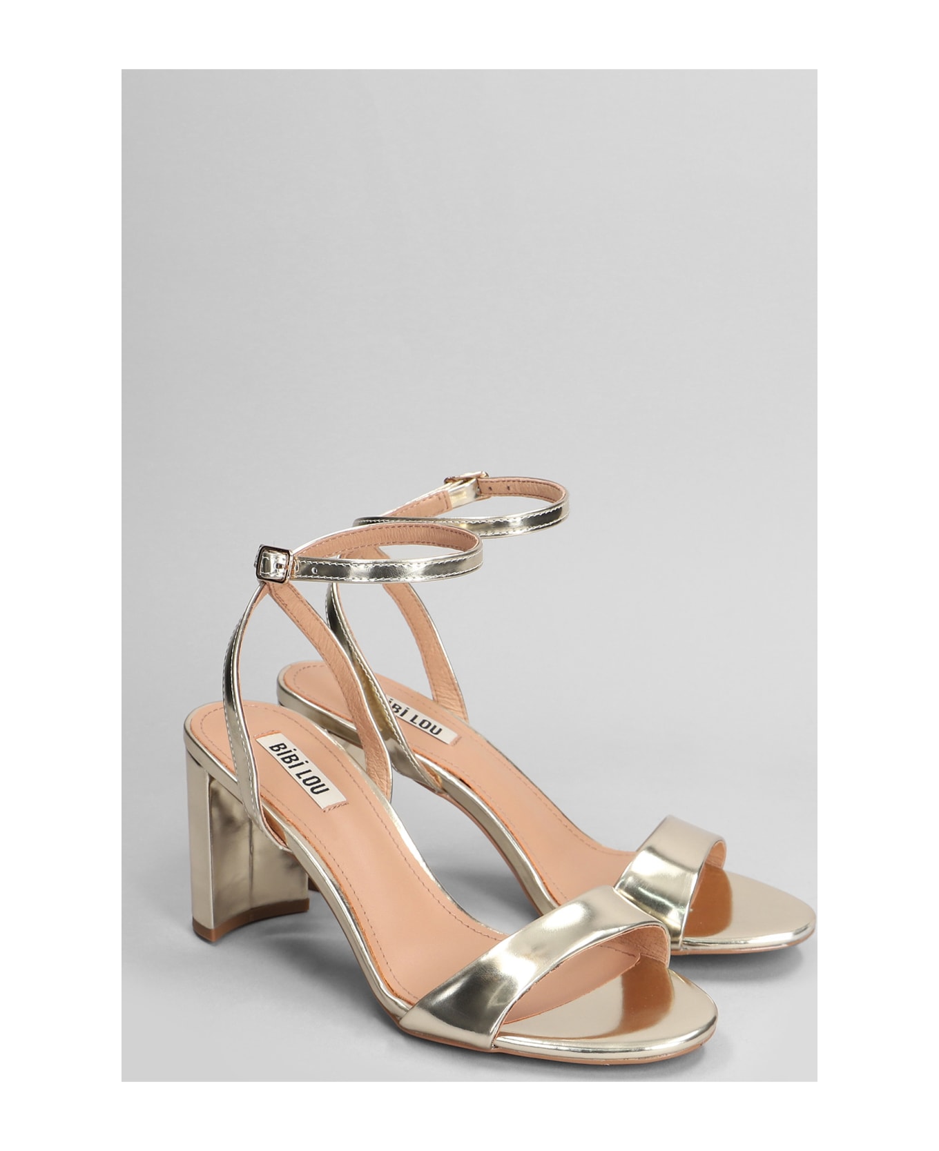 Bibi Lou Aster Sandals In Gold Leather - gold サンダル