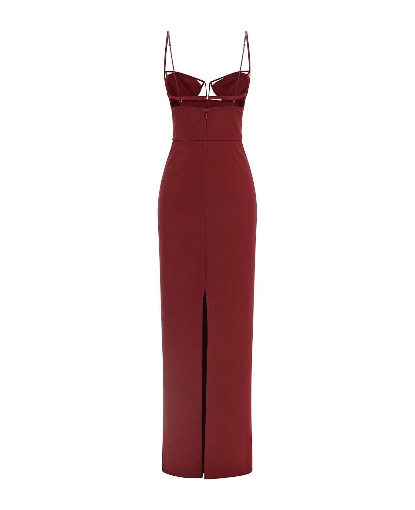 Nensi Dojaka 'v-wire Bra Maxi' Dress - Bordeaux
