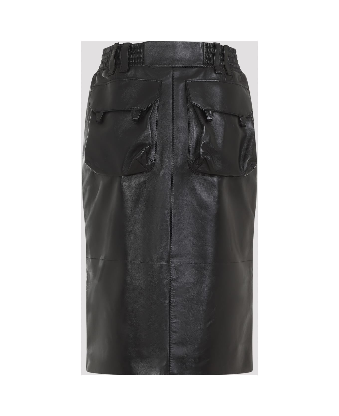 Saint Laurent Midi Skirt - Black