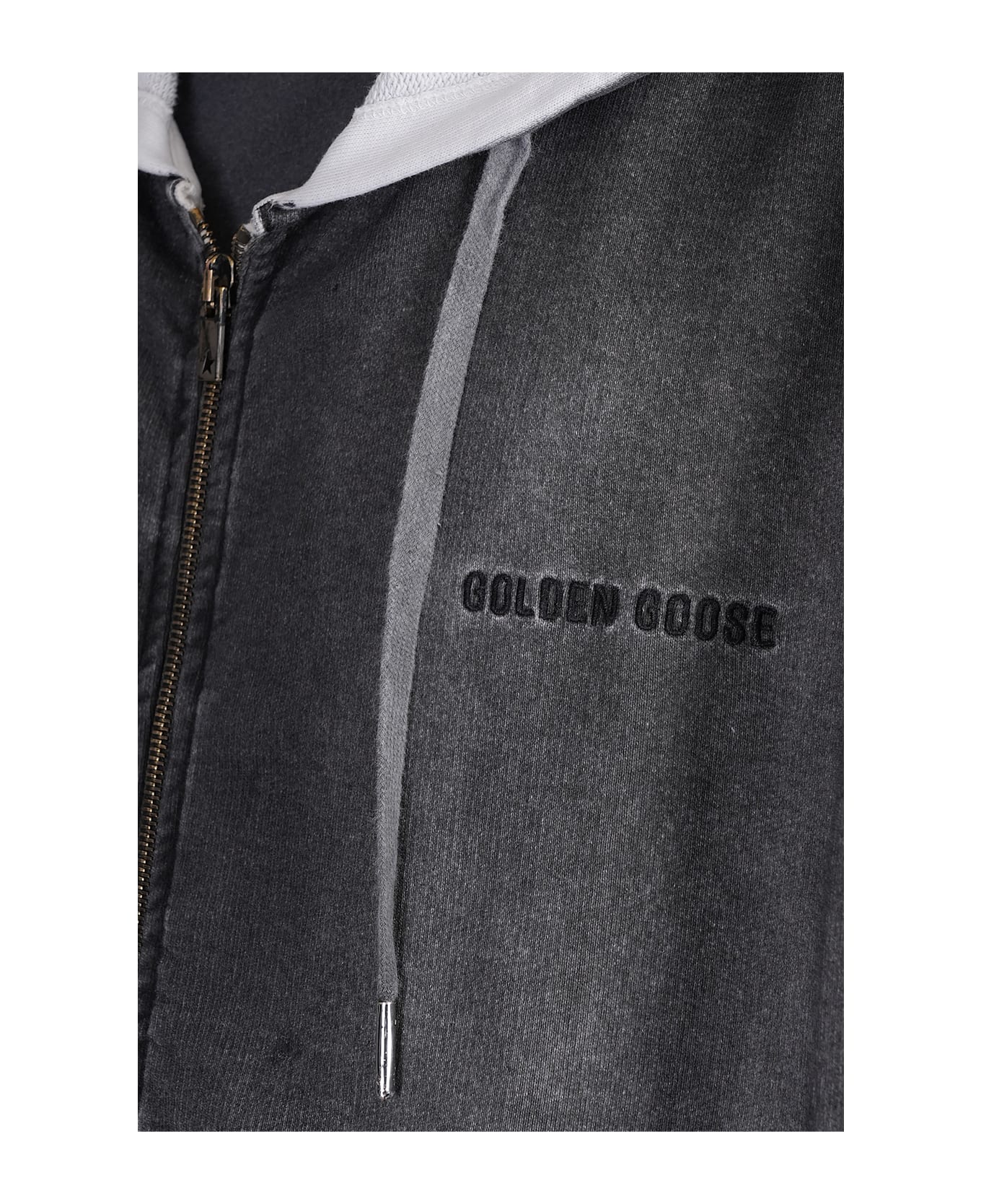 Golden Goose Sweatshirt In Grey Cotton - grey