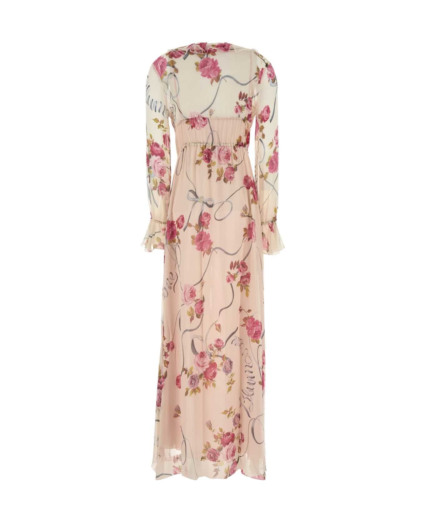 Blumarine Printed Crepe Dress - MULTI