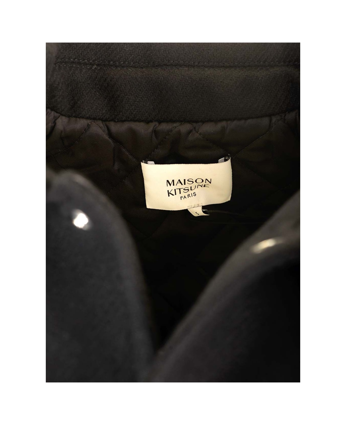 Maison Kitsuné Varsity Jacket - Black