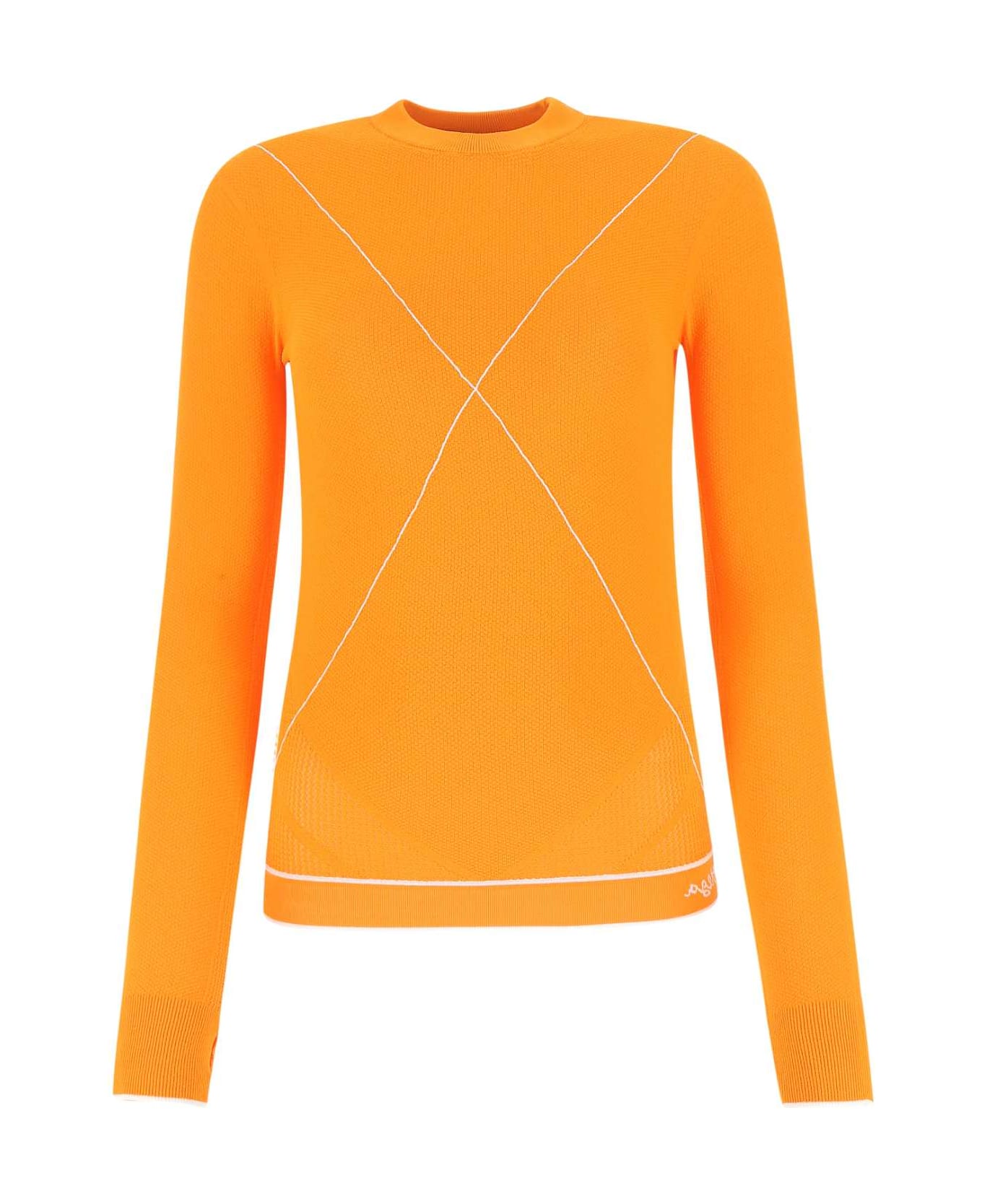 Bottega Veneta Orange Viscose Blend Sweater - 7960
