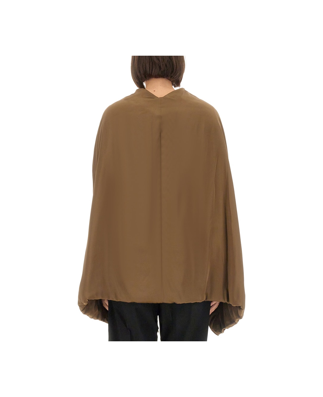 Rick Owens Upholstered Hood - BROWN