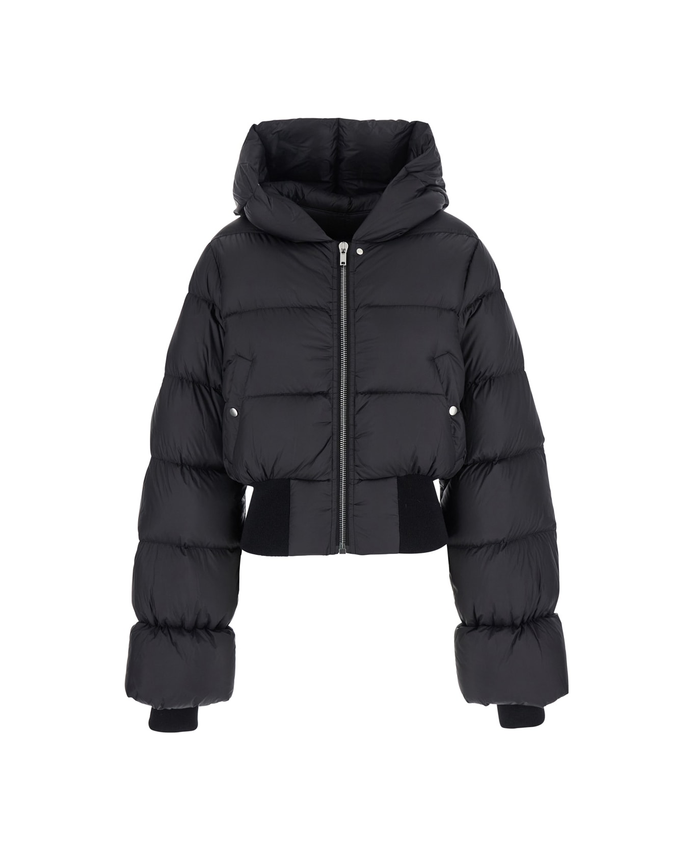 Rick Owens Black Down Jacket - Black