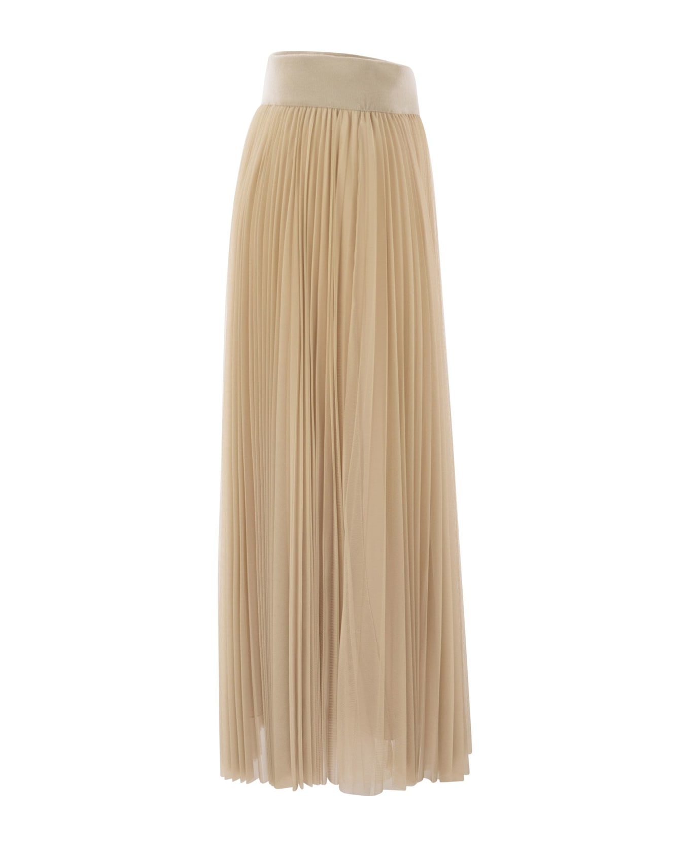 Fabiana Filippi Wide Tulle Skirt - Beige