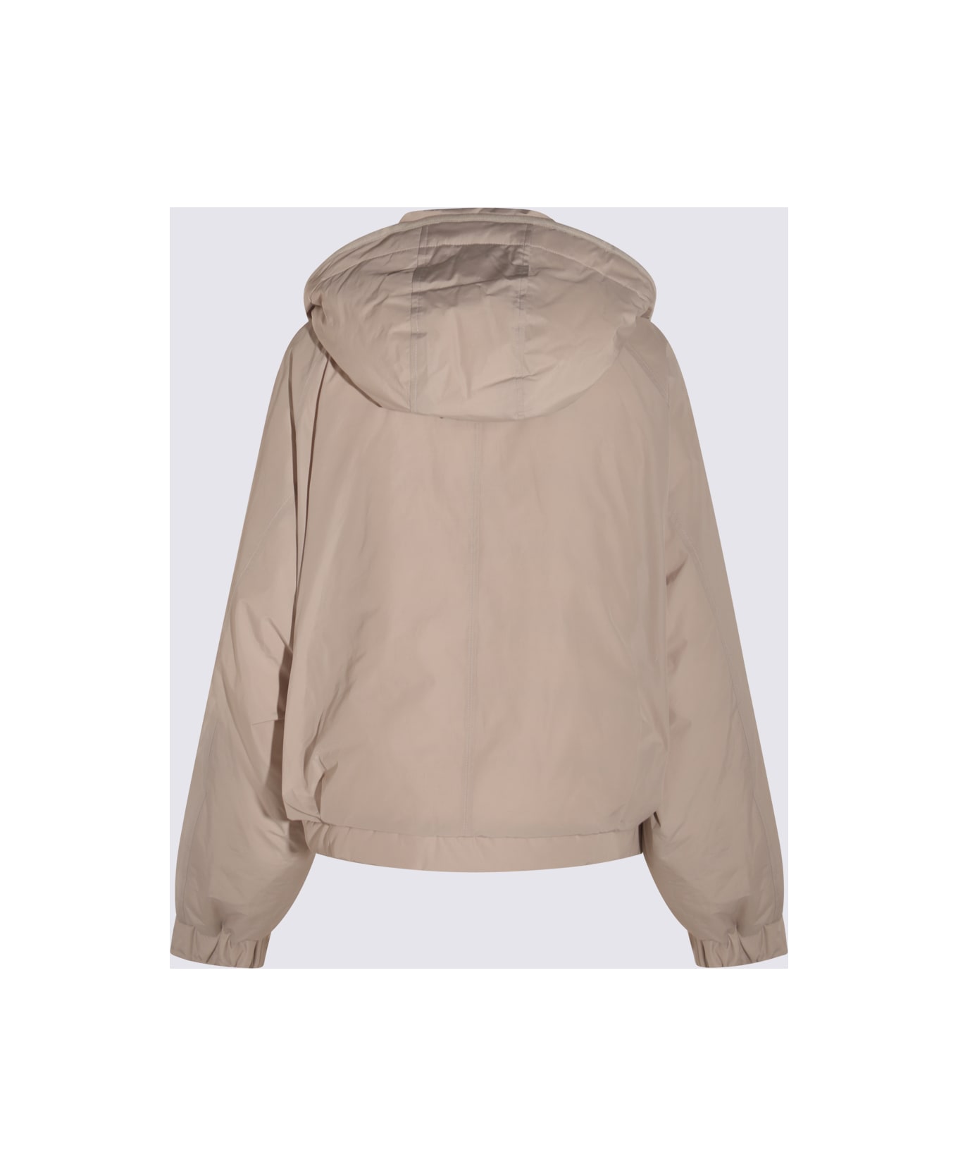 Brunello Cucinelli Beige Down Jacket - DOVE GREY