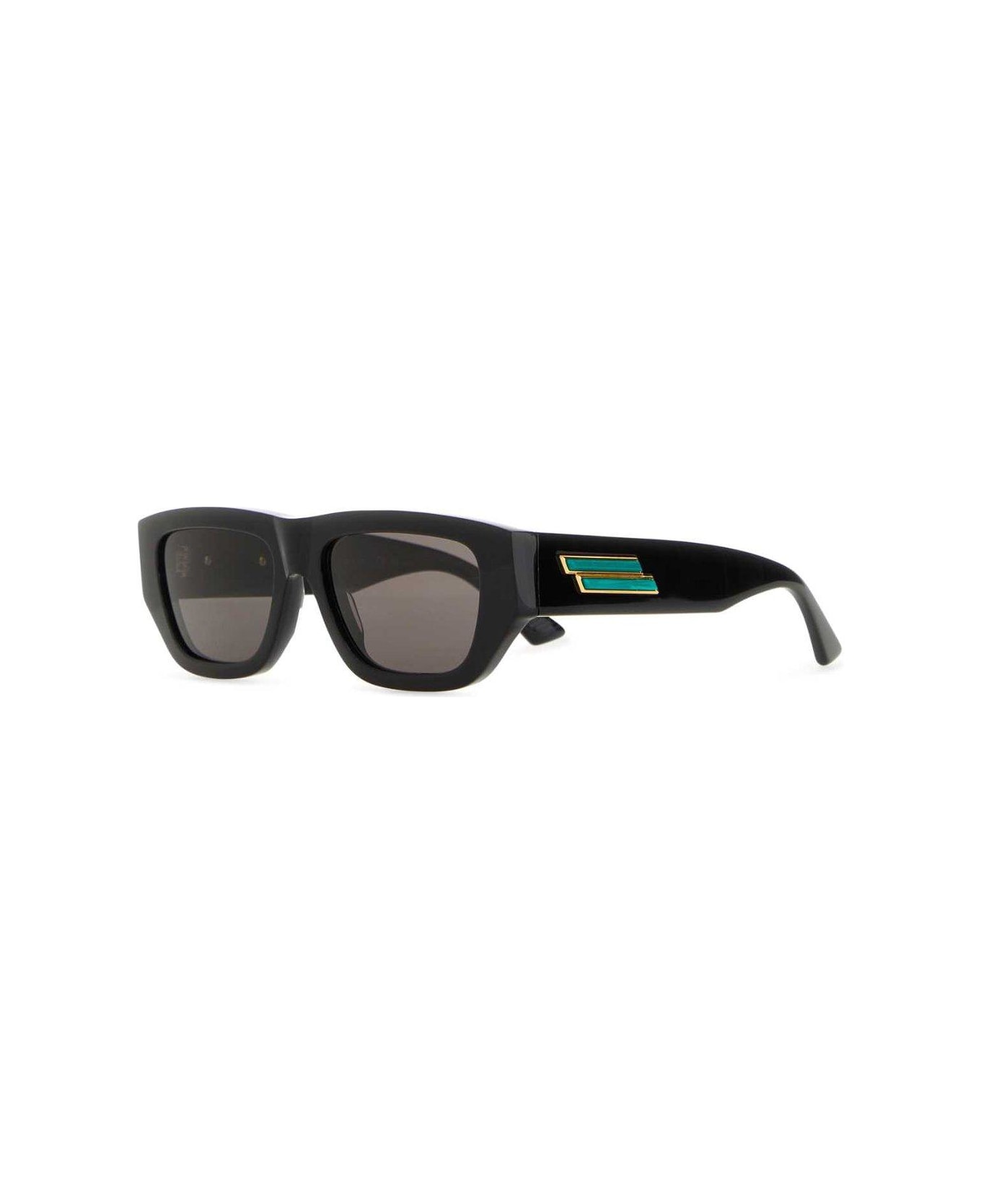 Bottega Veneta Black Acetate Sunglasses - Black