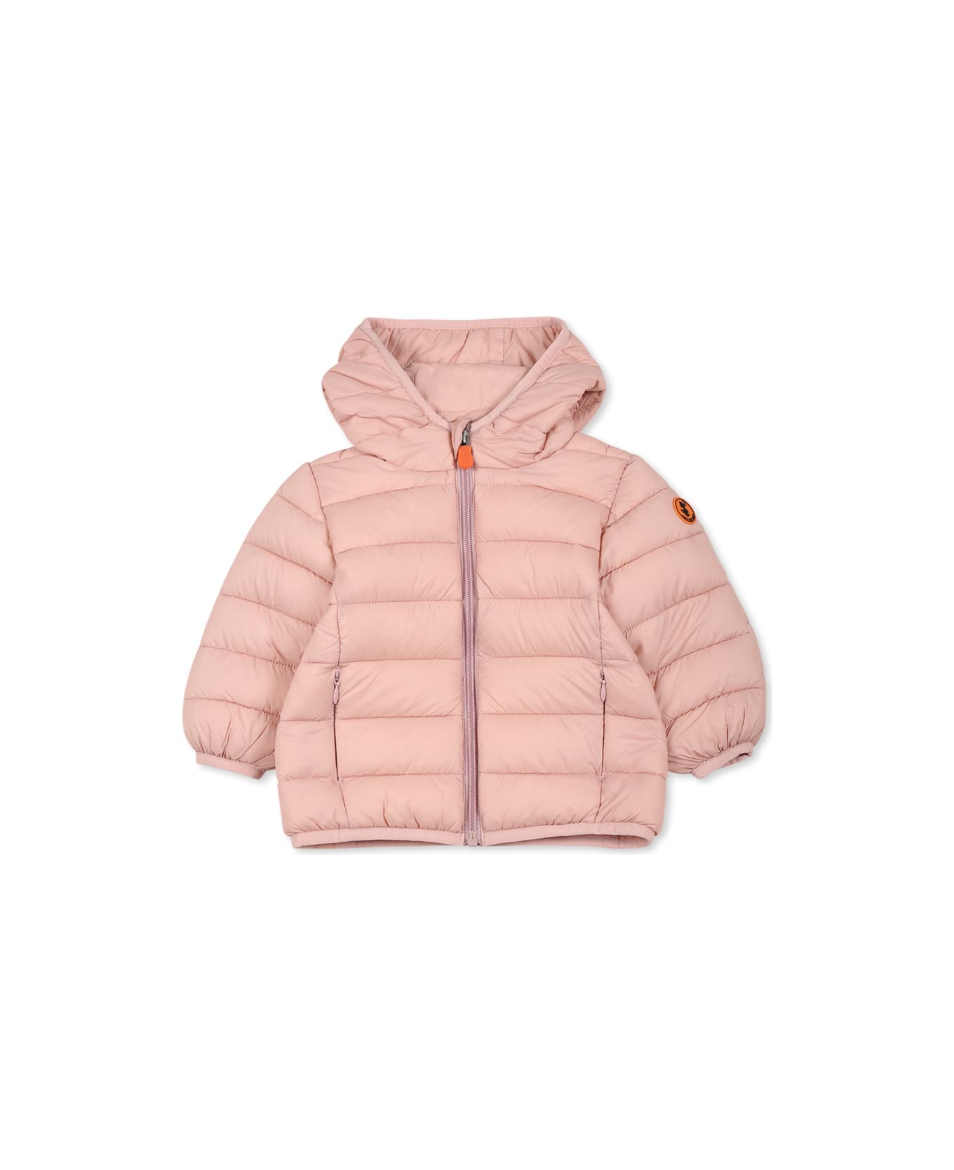 Save the Duck Pink Down Jacket For Baby Girl - Pink