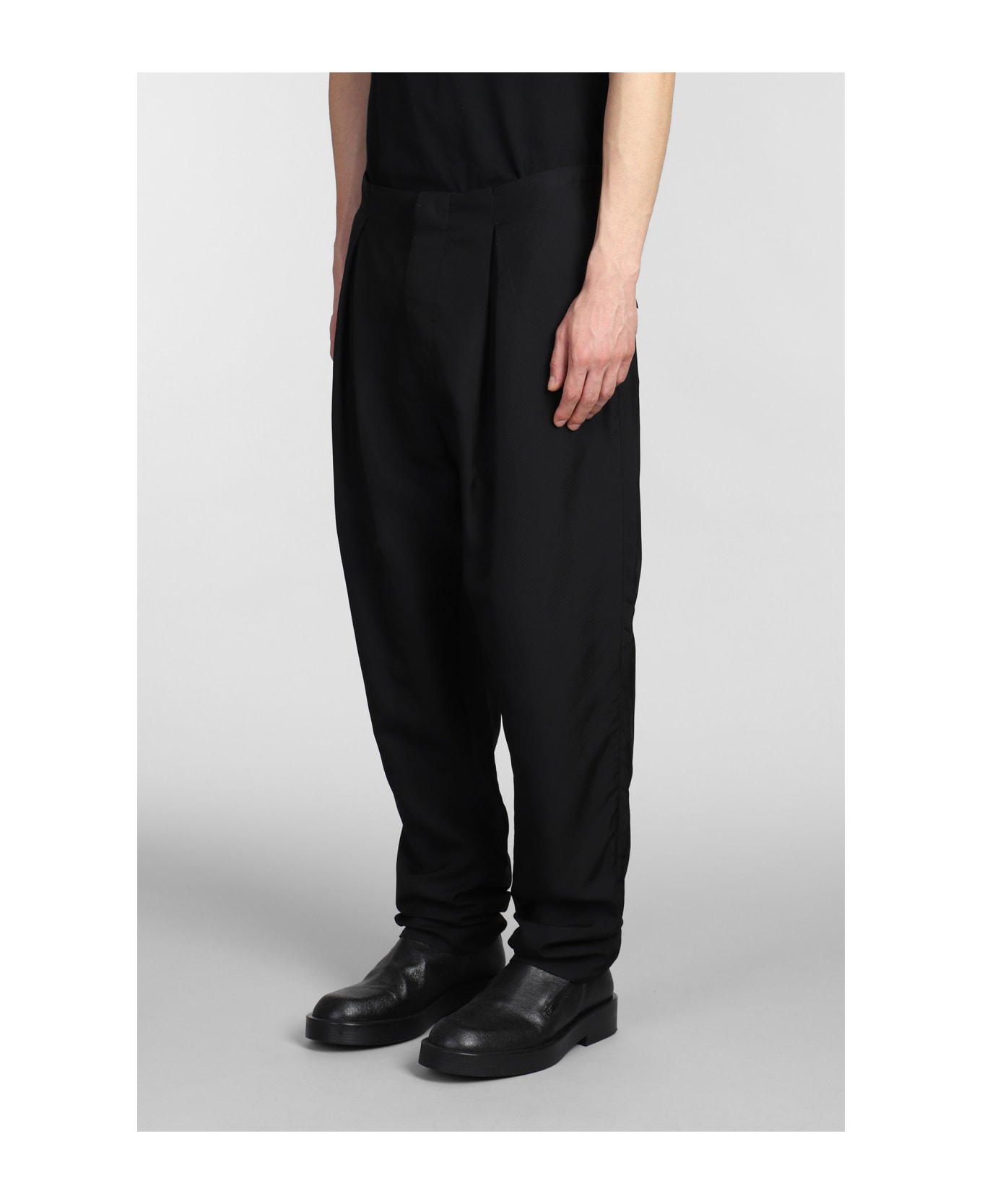 Sapio N.88 Pants In Black Cotton - black ボトムス