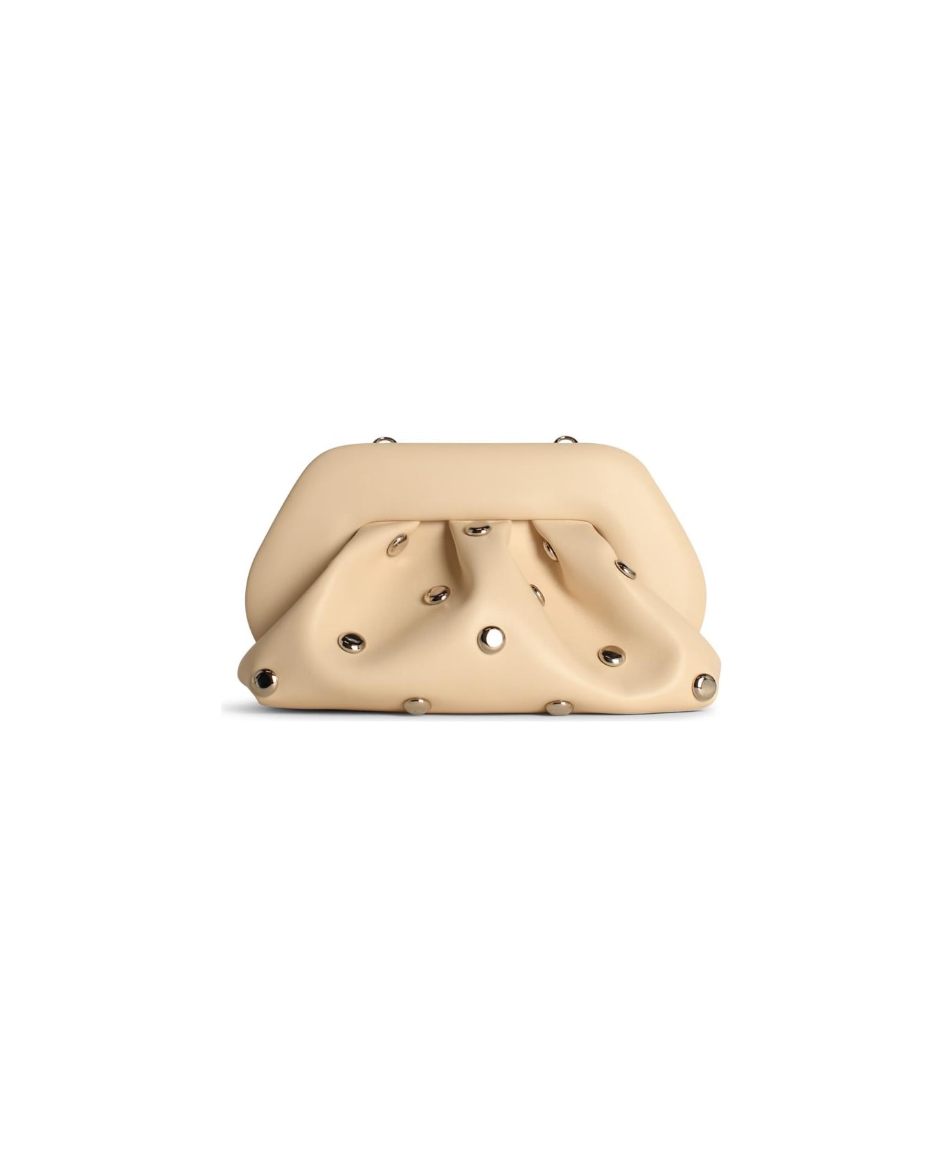 THEMOIRè 'tia' Cream Vegan Leather Bag - Cream