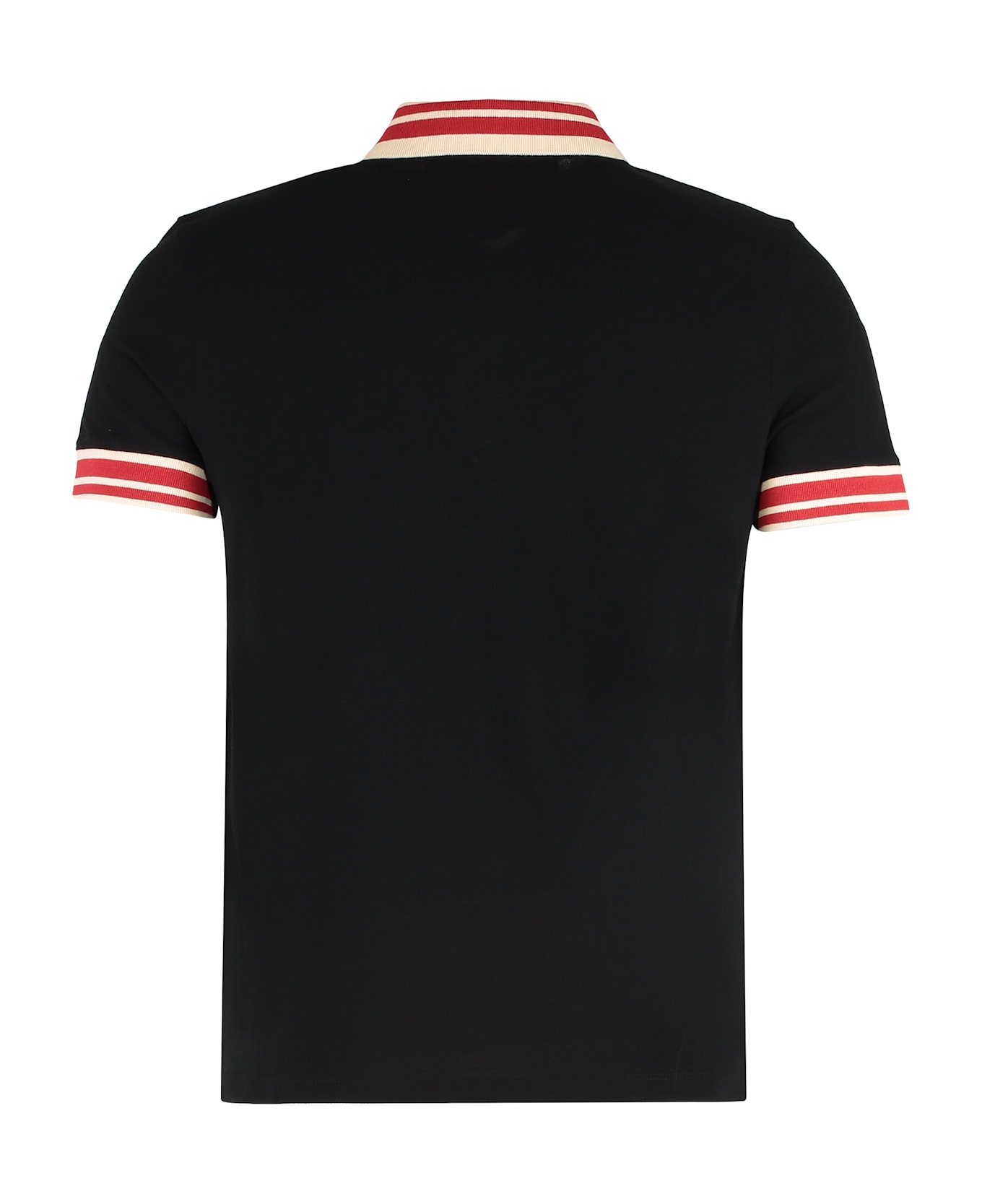 Valentino Garavani Cotton-piqué Polo Shirt - black
