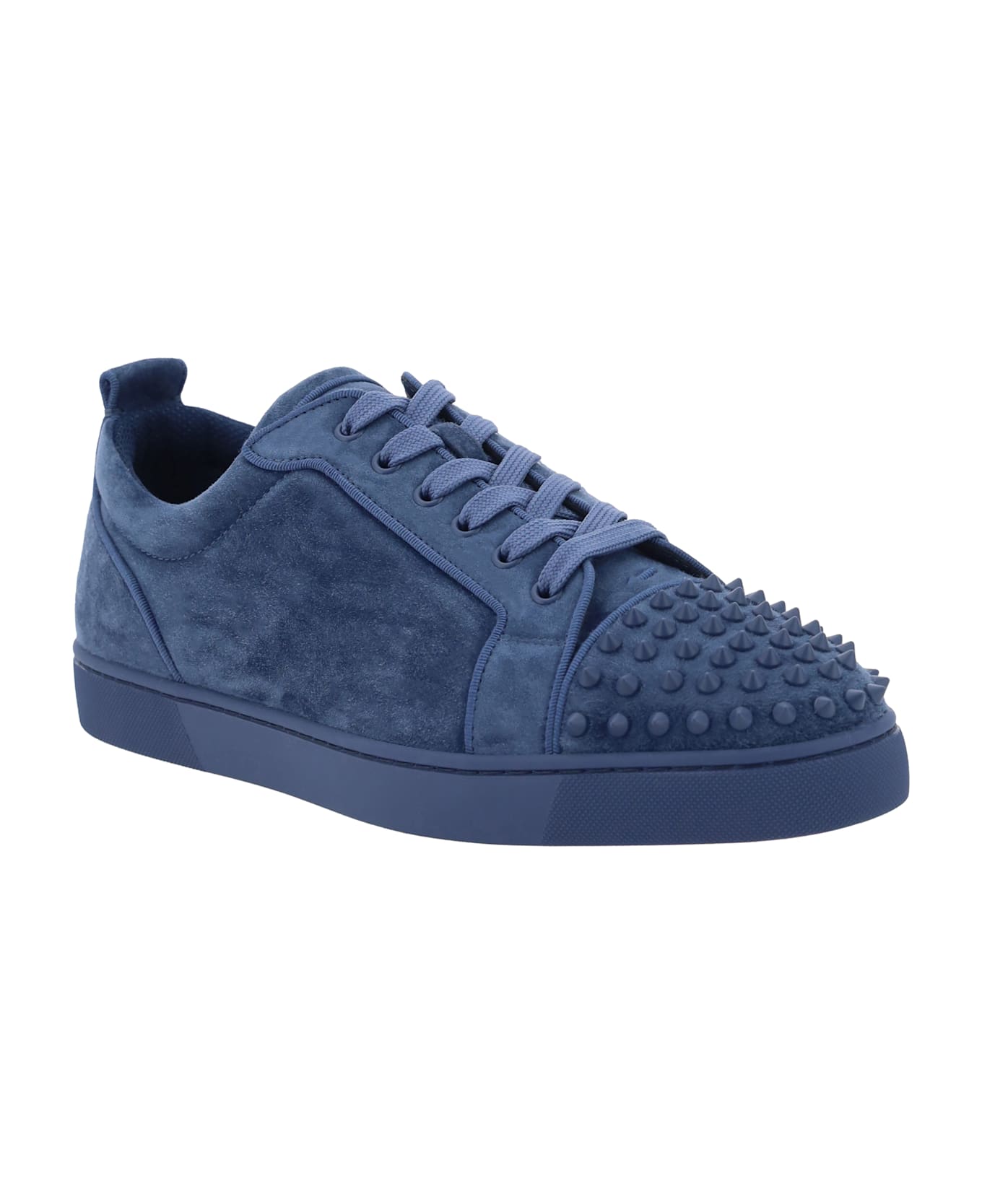 Christian Louboutin Louis Junior Spikes Orlato Sneakers - Denim/denim Mat