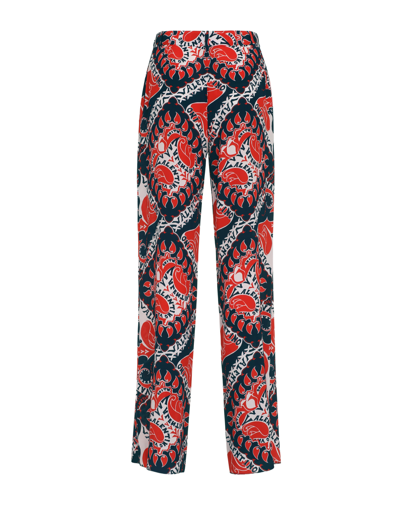 Valentino Printed Silk Pants - Multicolor