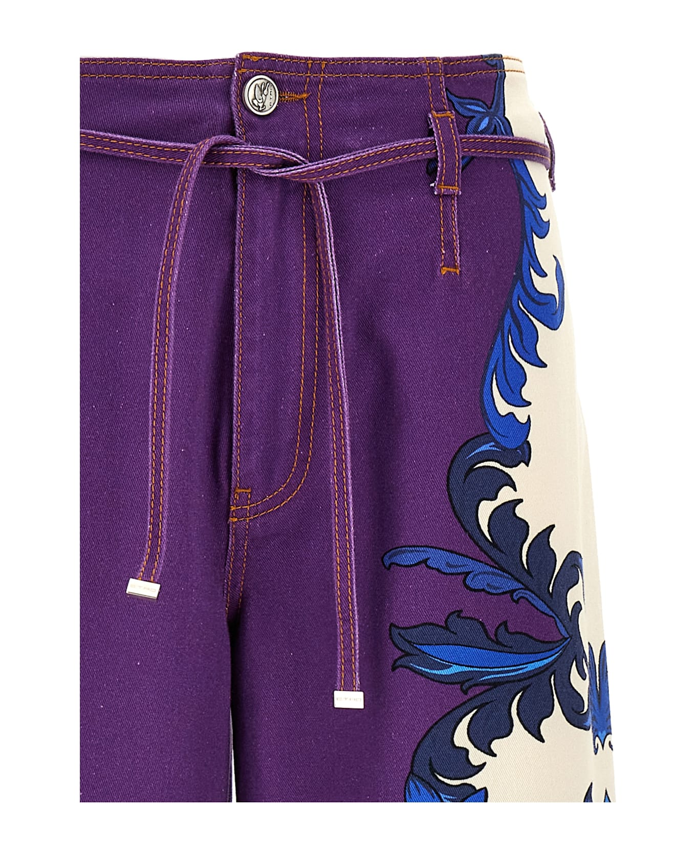 Etro High-waisted Denim Jeans - Purple
