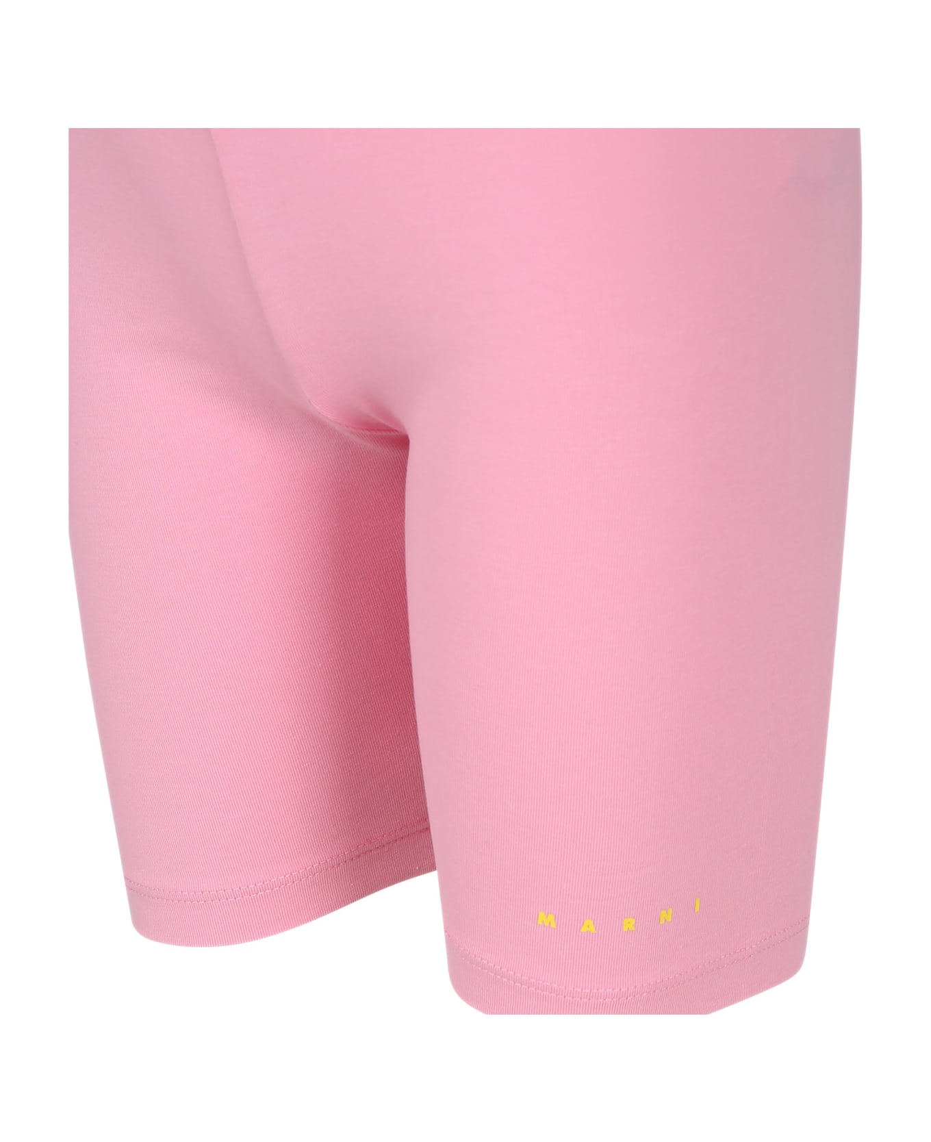 Marni Pink Sports Shorts For Girl - Pink ボトムス