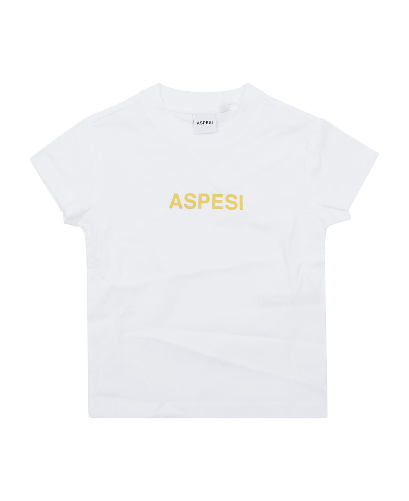 Aspesi T-shirt M/corta - Bianco Giallo Mimosa Tシャツ＆ポロシャツ