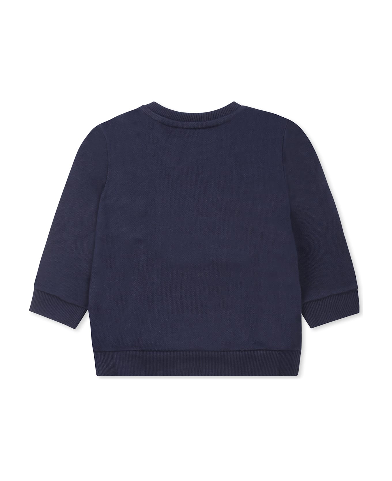 Balmain Blue Sweatshirt For Baby Boy With Logo - Blue
