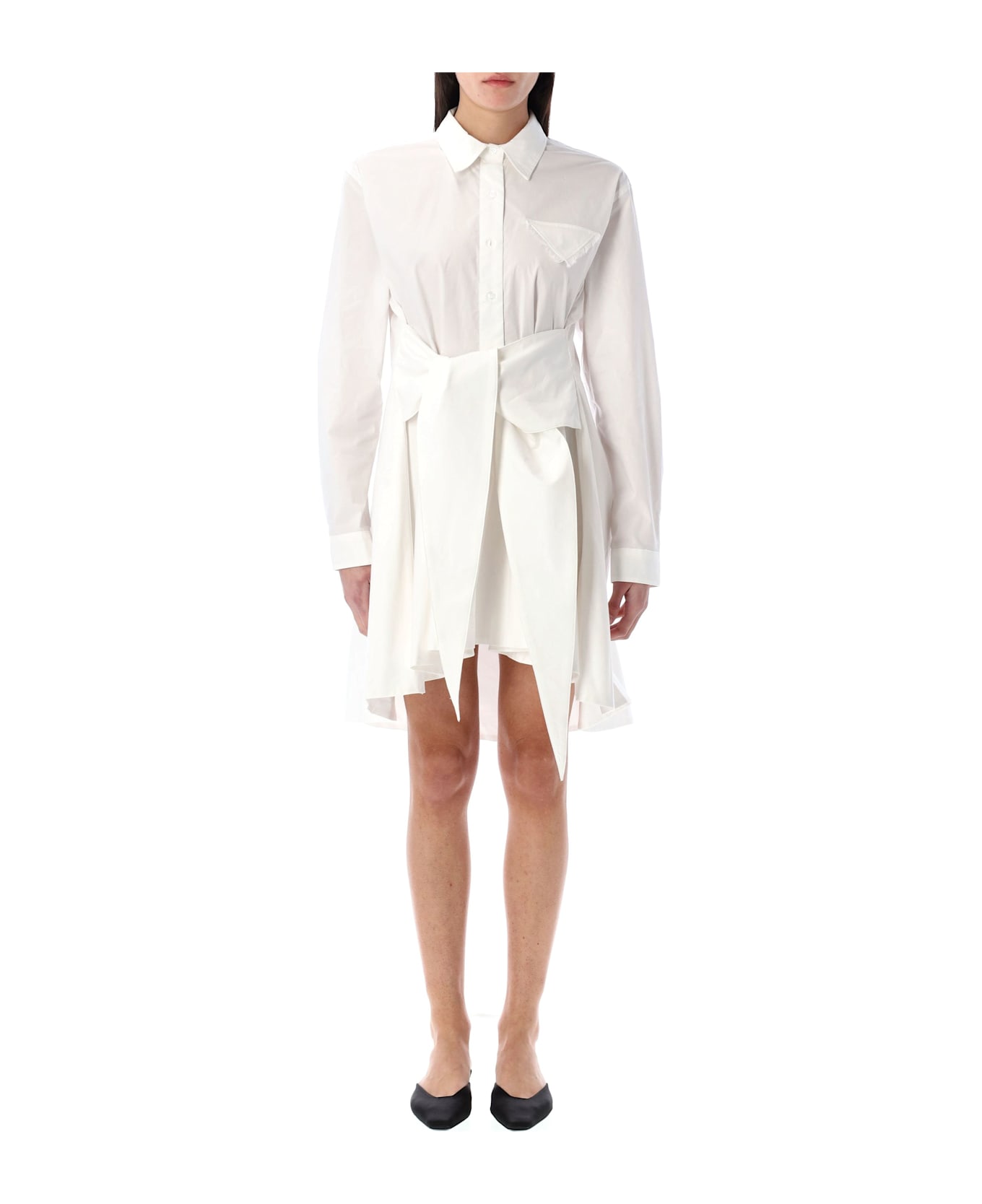The Garment Cyprus Pocket Mini Dress - WHITE