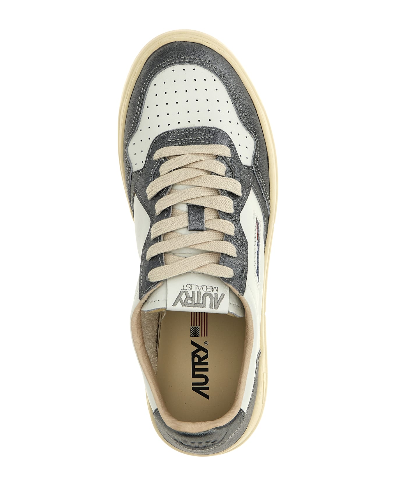 Autry 'medalist Low' Sneakers - Silver