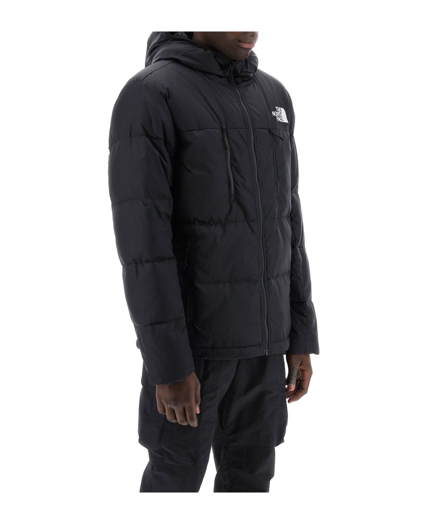 The North Face Himalayan Short Hooded Down Jacket - TNF BLACK (Black) ダウンジャケット