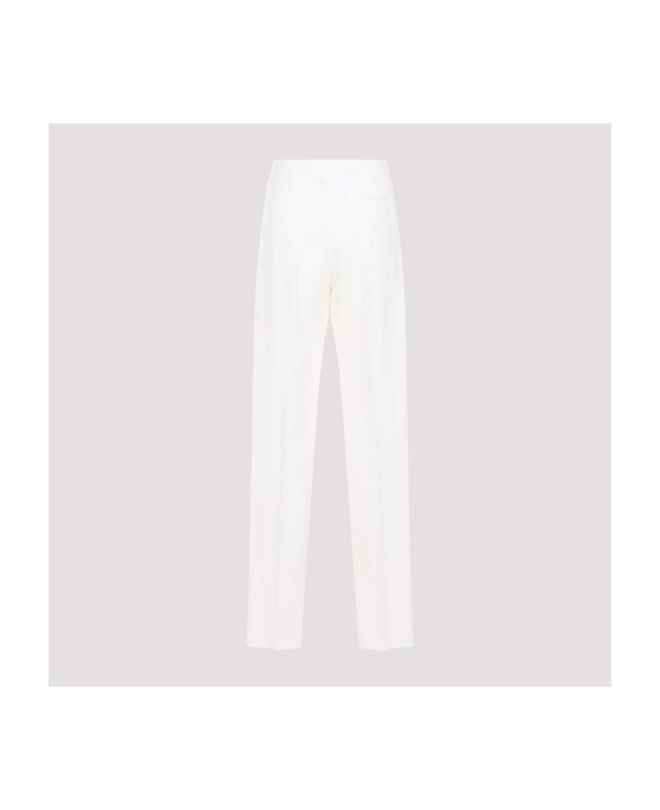 Giorgio Armani Silk Pants - Cloud Dancer