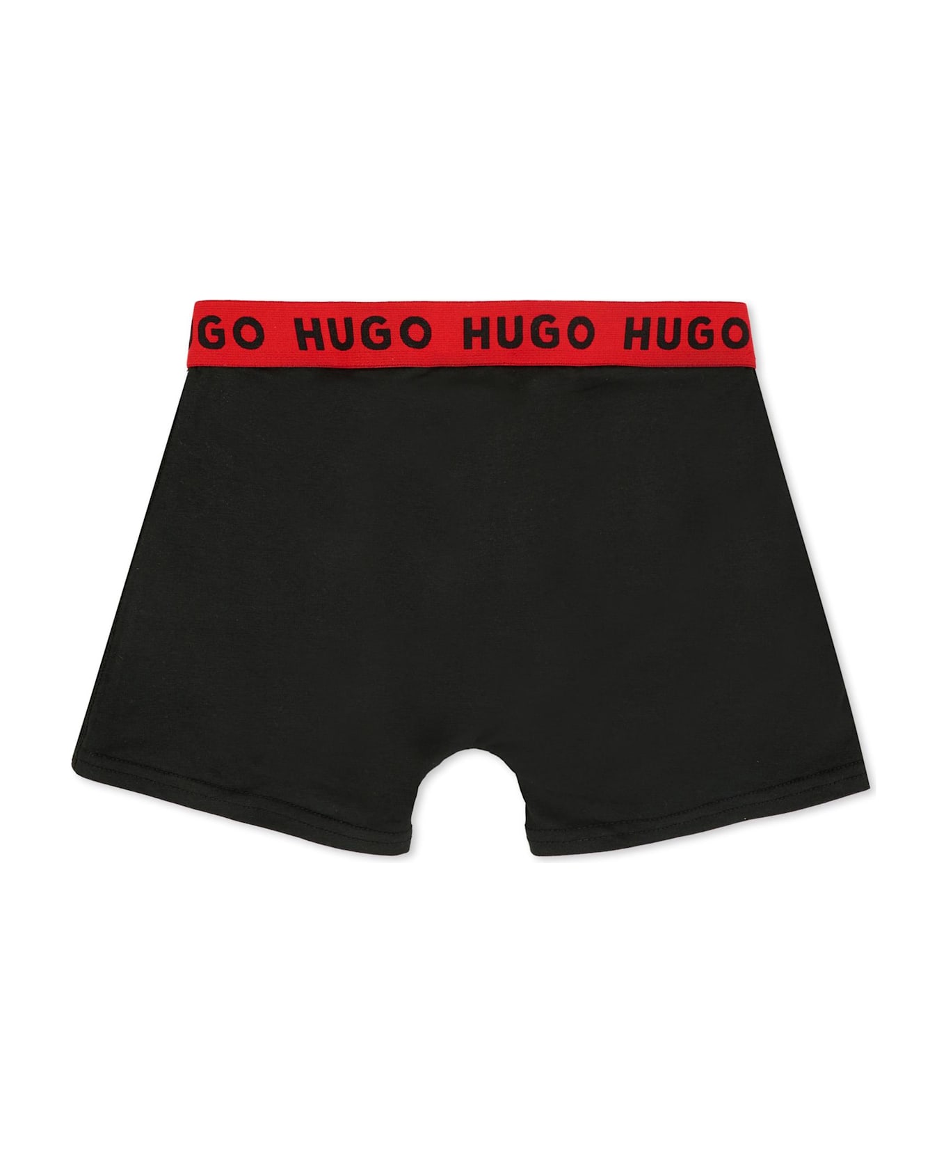 Hugo Boss Black Boxer Set For Boy With Logo - Black