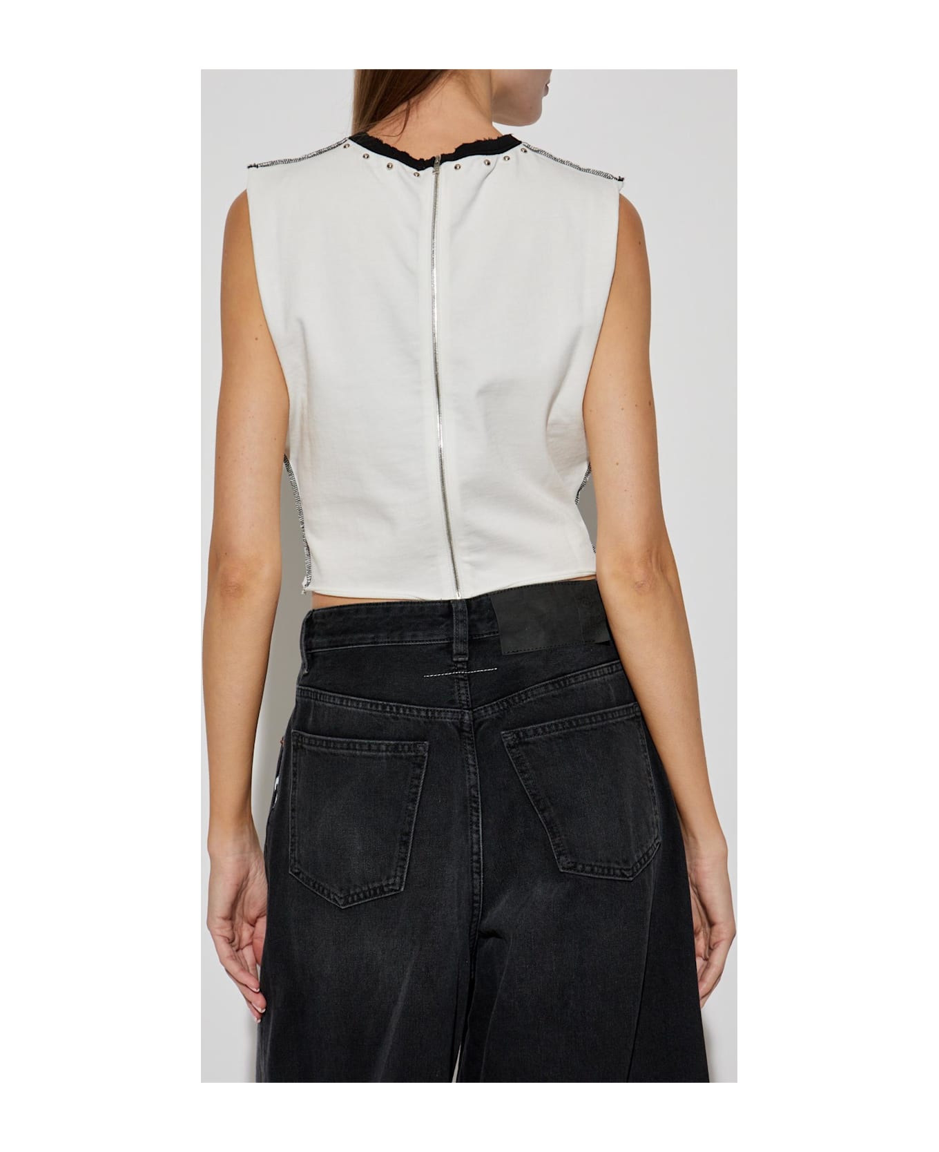 Dolce & Gabbana Top With Applications - WHITE