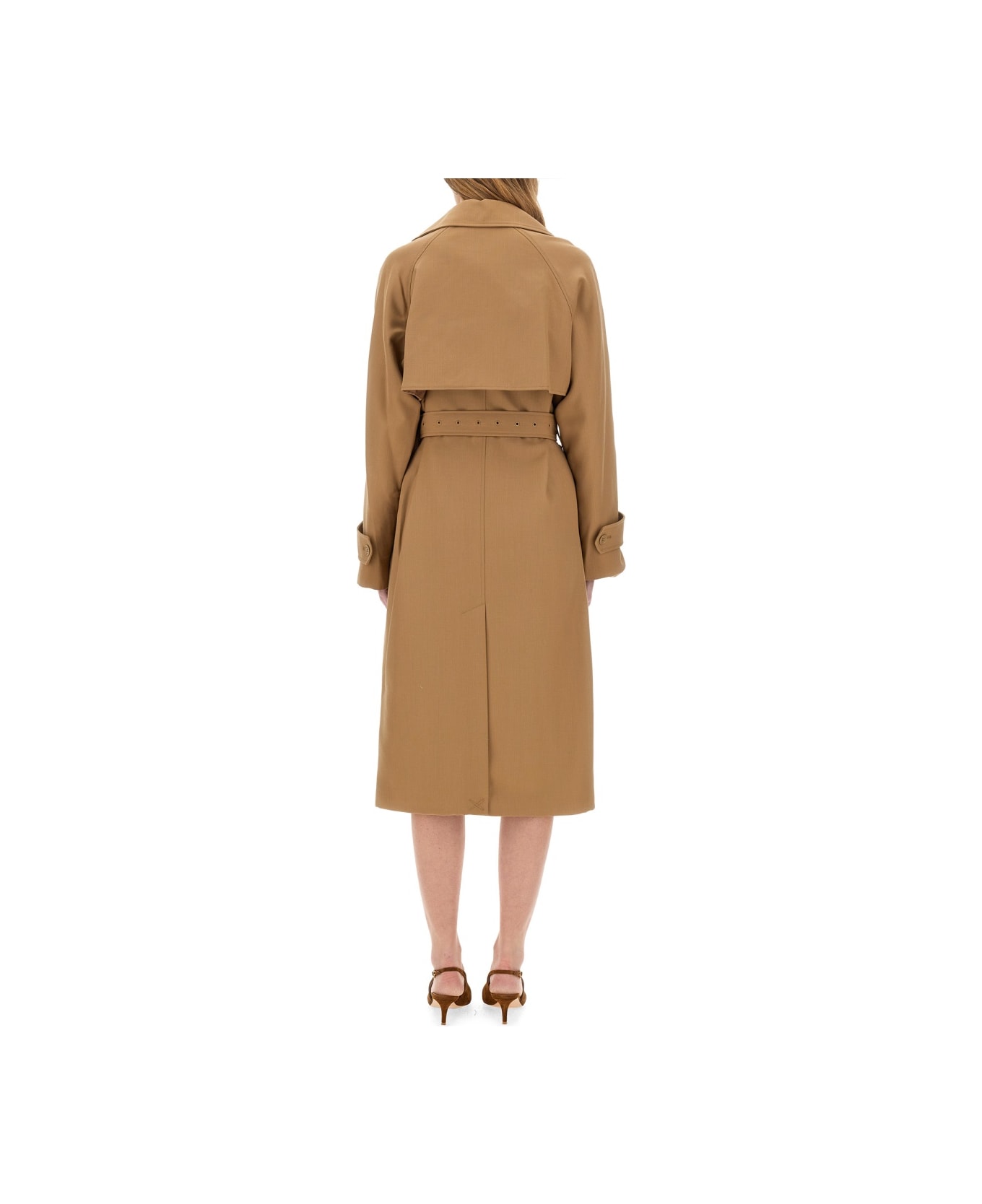 Michael Kors Collection Double-breasted Trench Coat - Cafe