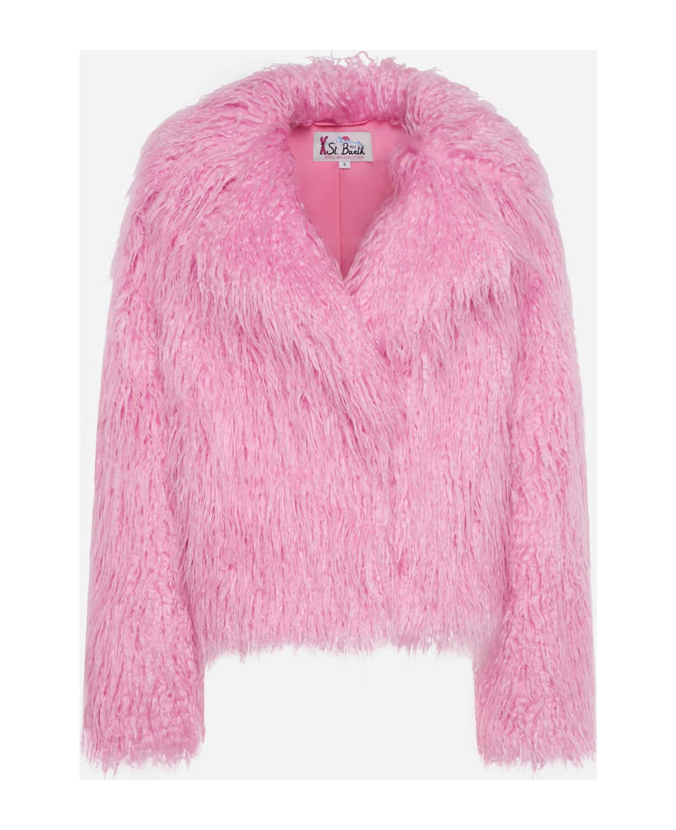 MC2 Saint Barth Pink Furry Short Jacket Sully - PINK