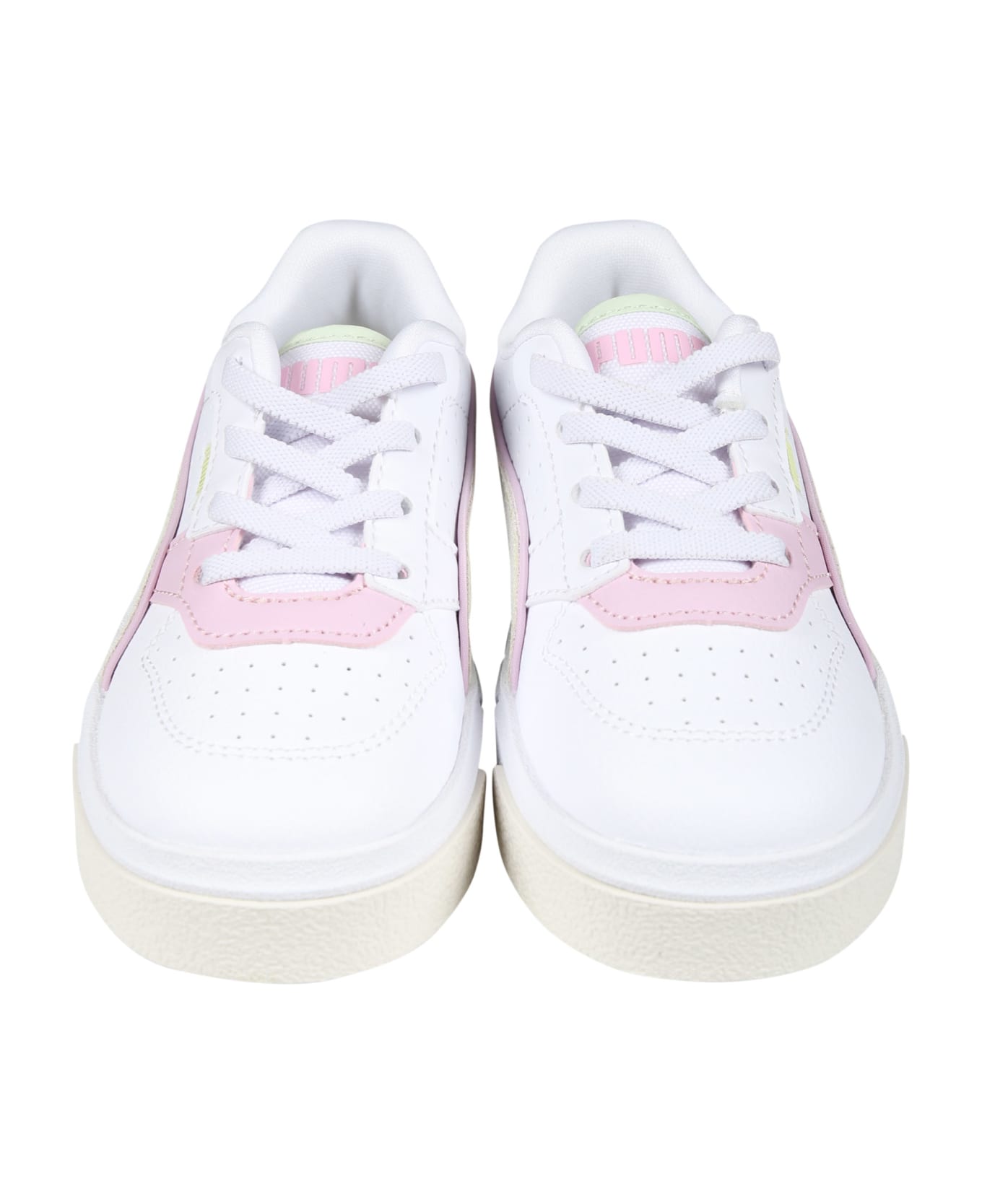 Puma Cali White Low Sneakers For Girl - White シューズ