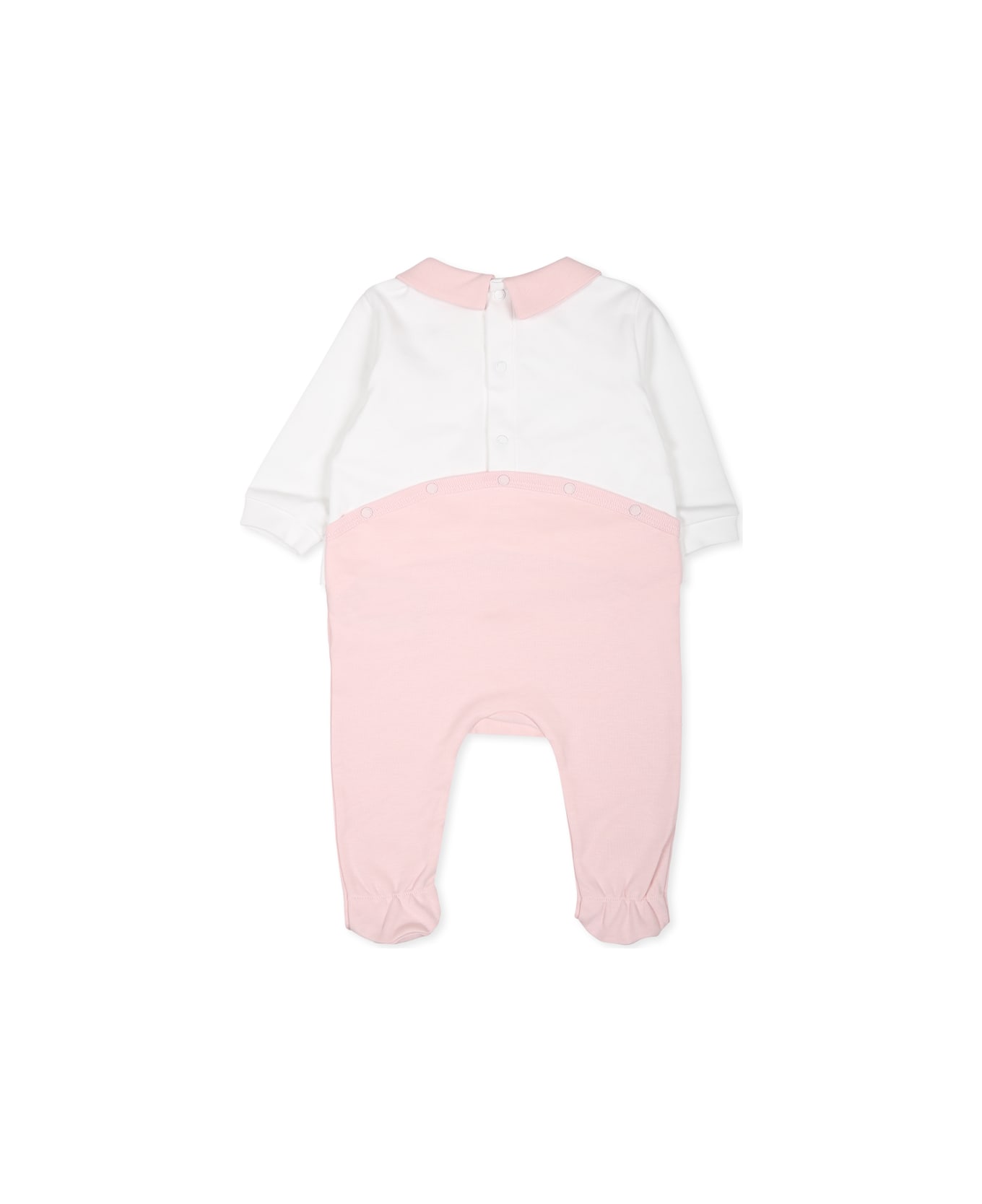 Givenchy Pink Babygrow Set For Baby Girl With Logo - Multicolor