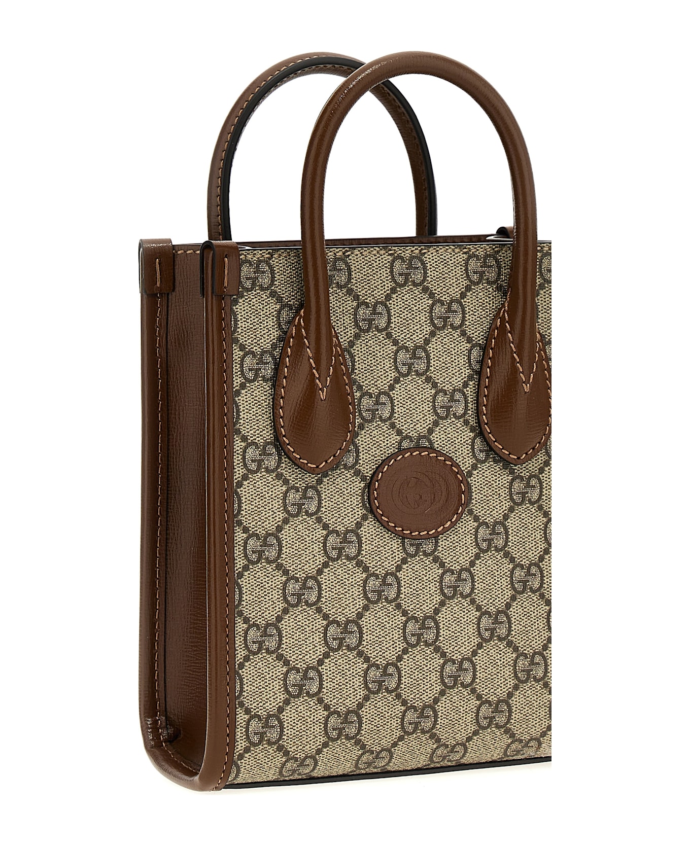 Gucci 'gg' Mini Shopping Bag - Beige