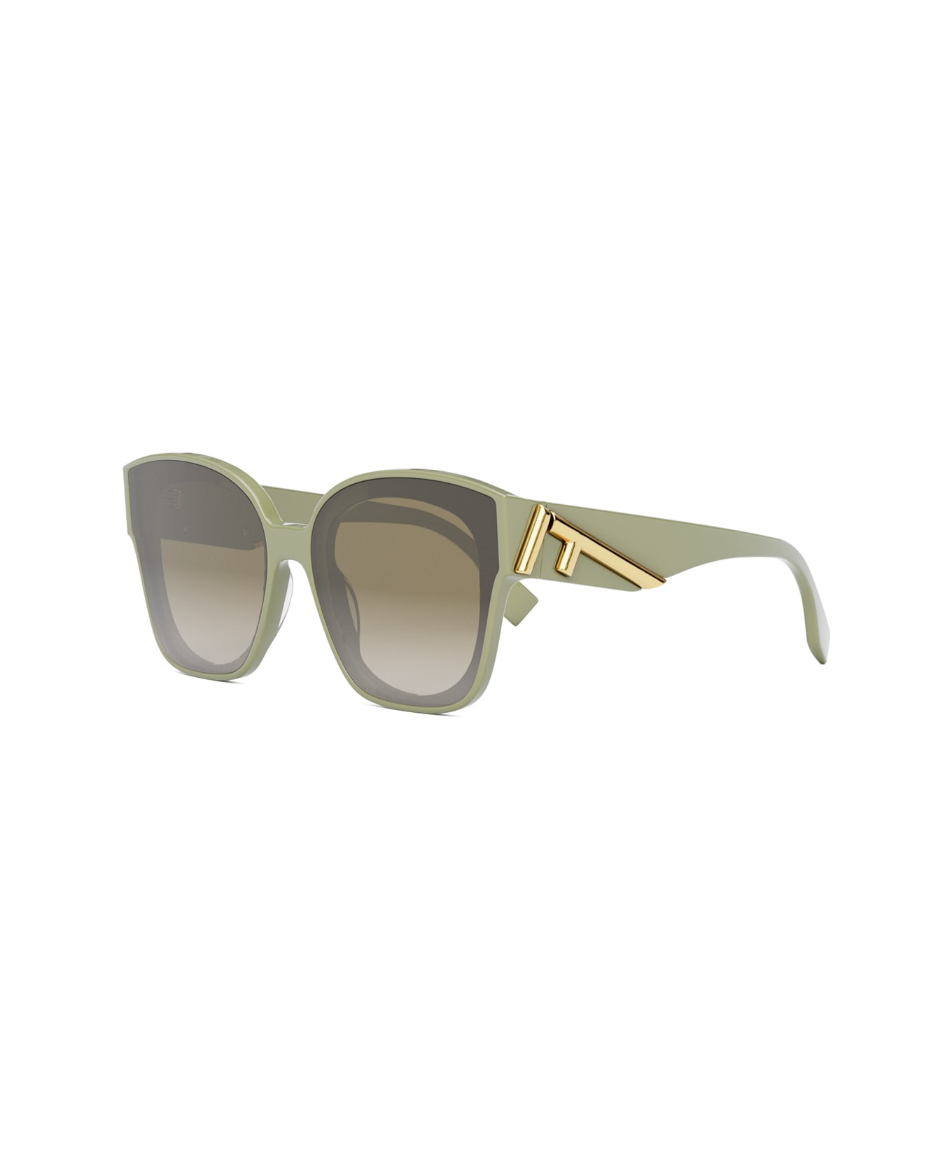 Fendi Eyewear Fe40098i Fendi First 95p Verde Chiaro Sunglasses - Verde