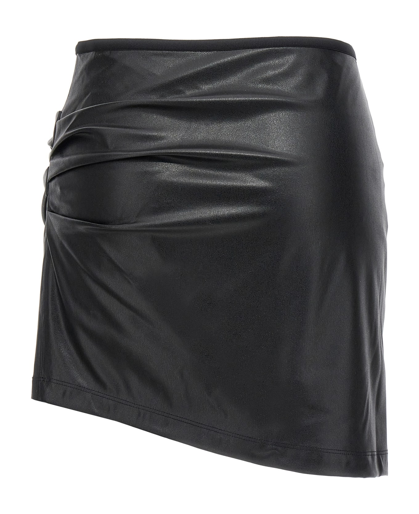Helmut Lang Leather-effect Skirt - Black  