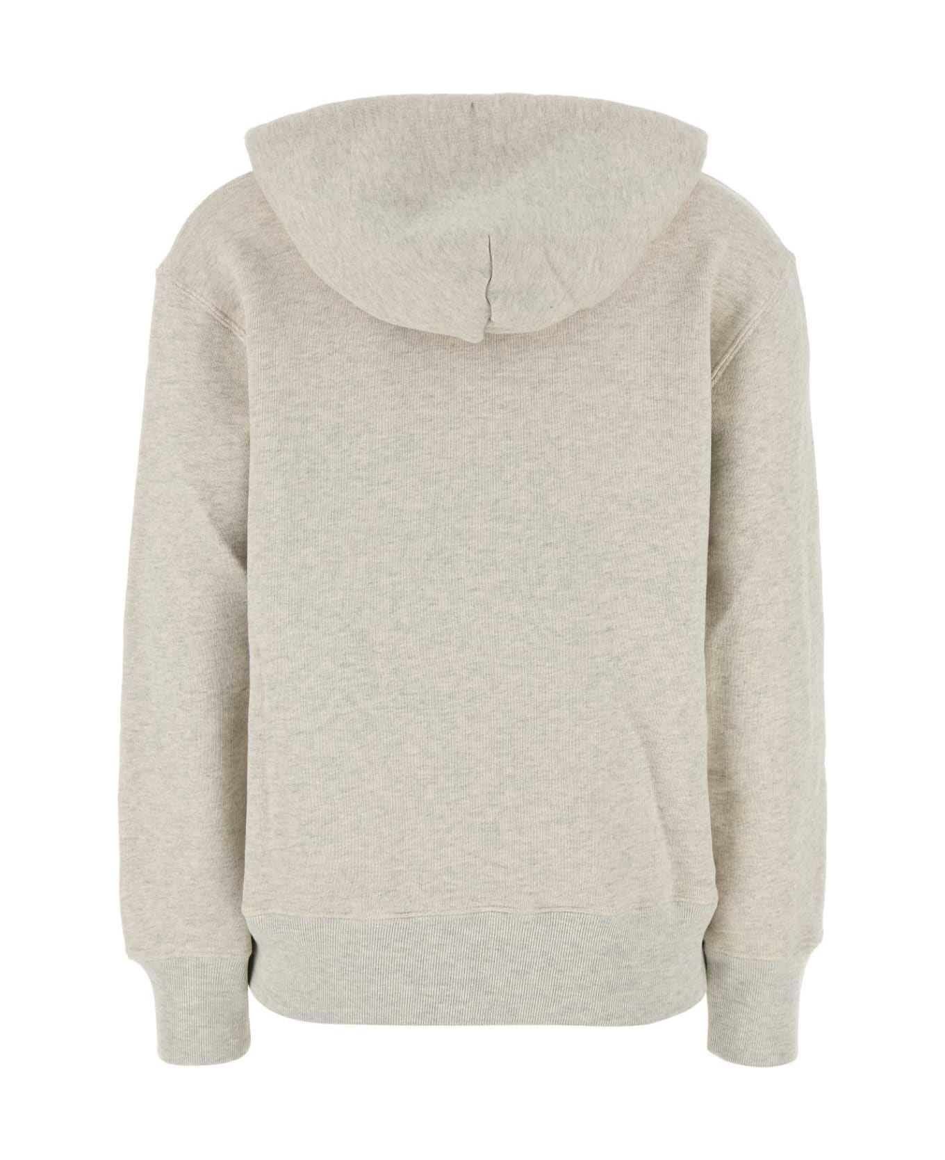 Autry Melange Grey Cotton Main Wom Sweatshirt - A2JM