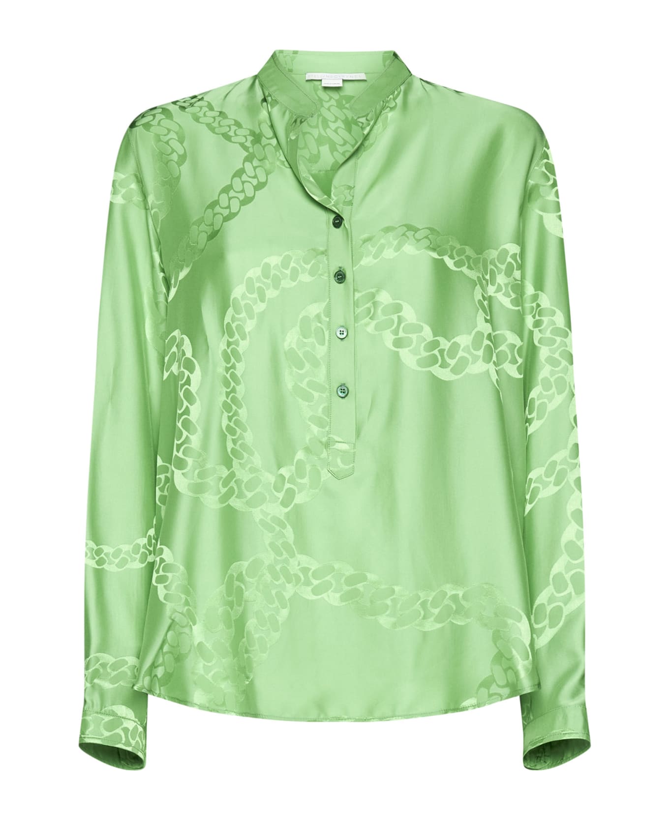 Stella McCartney Motif Printed Buttoned Shirt - Green ブラウス